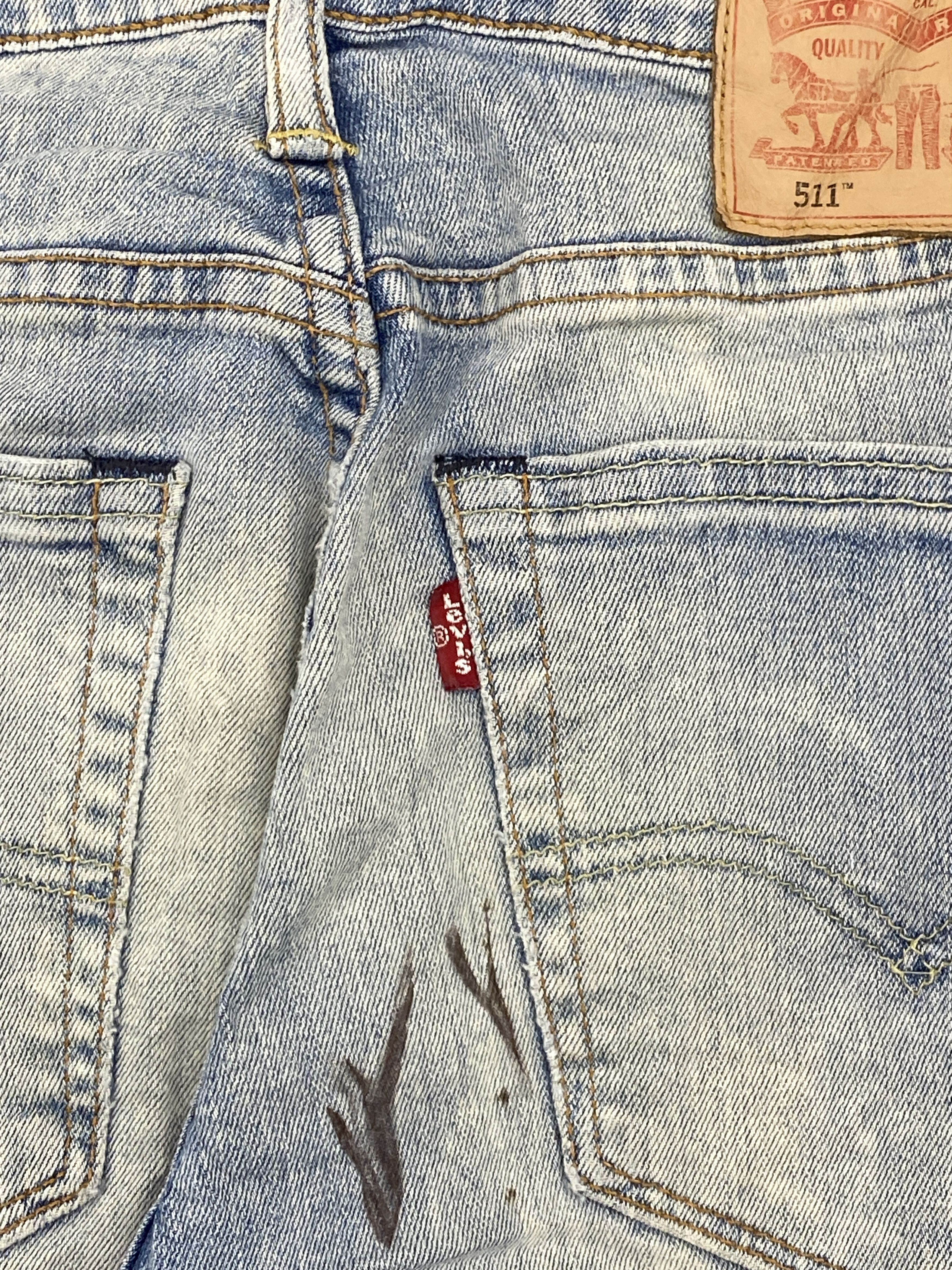 Levi's Faded Blue Vintage Levis 511 Jeans DP2699 Size US 35 - 14 Thumbnail