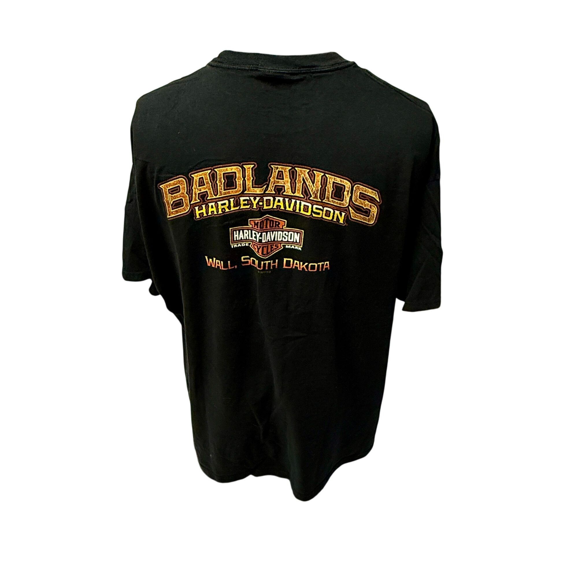 Harley Davidson BADLANDS South DAKOTA Mountains Motorcycle T Shirt 3XL Size US XXL / EU 58 / 5 - 3 Thumbnail
