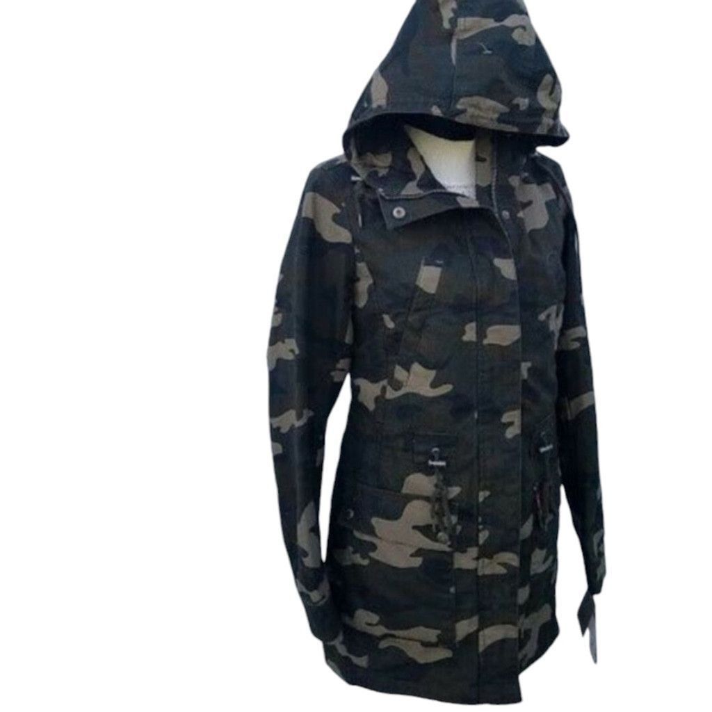 Levi's Levi's Camo Hooded Jacket Women's. Size XS. Brown/Green. NWT Size XS / US 0-2 / IT 36-38 - 4 Thumbnail