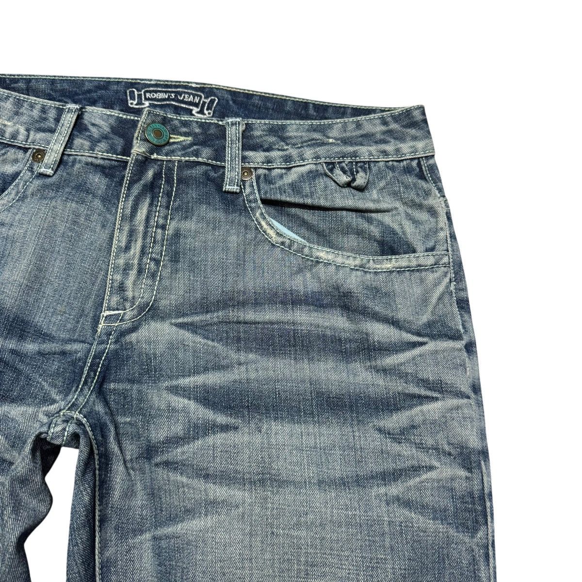 Robins Jeans Robins Jeans Embroidery Denim Flare Jeans Size US 33 - 5 Thumbnail