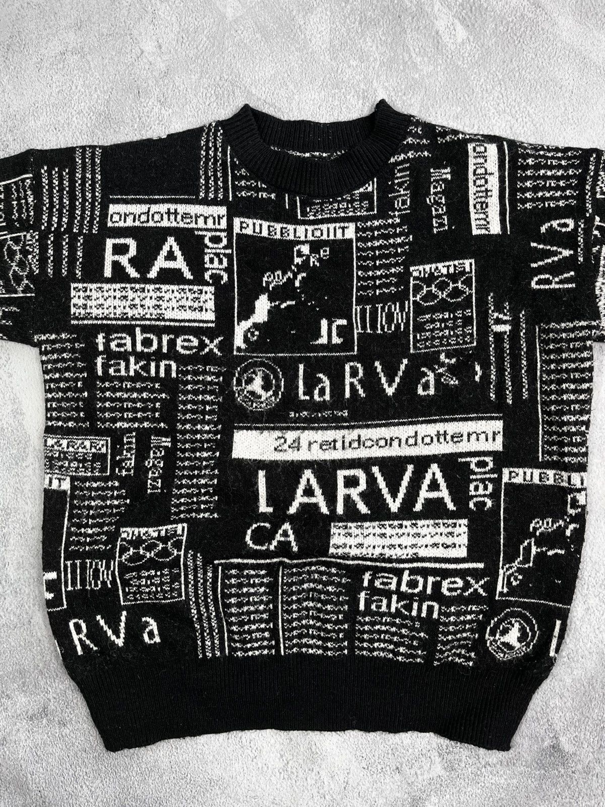 Japanese Brand × Vintage Vintage Y2K Japanese all over sweater gazette style M Size US M / EU 48-50 / 2 - 6 Thumbnail