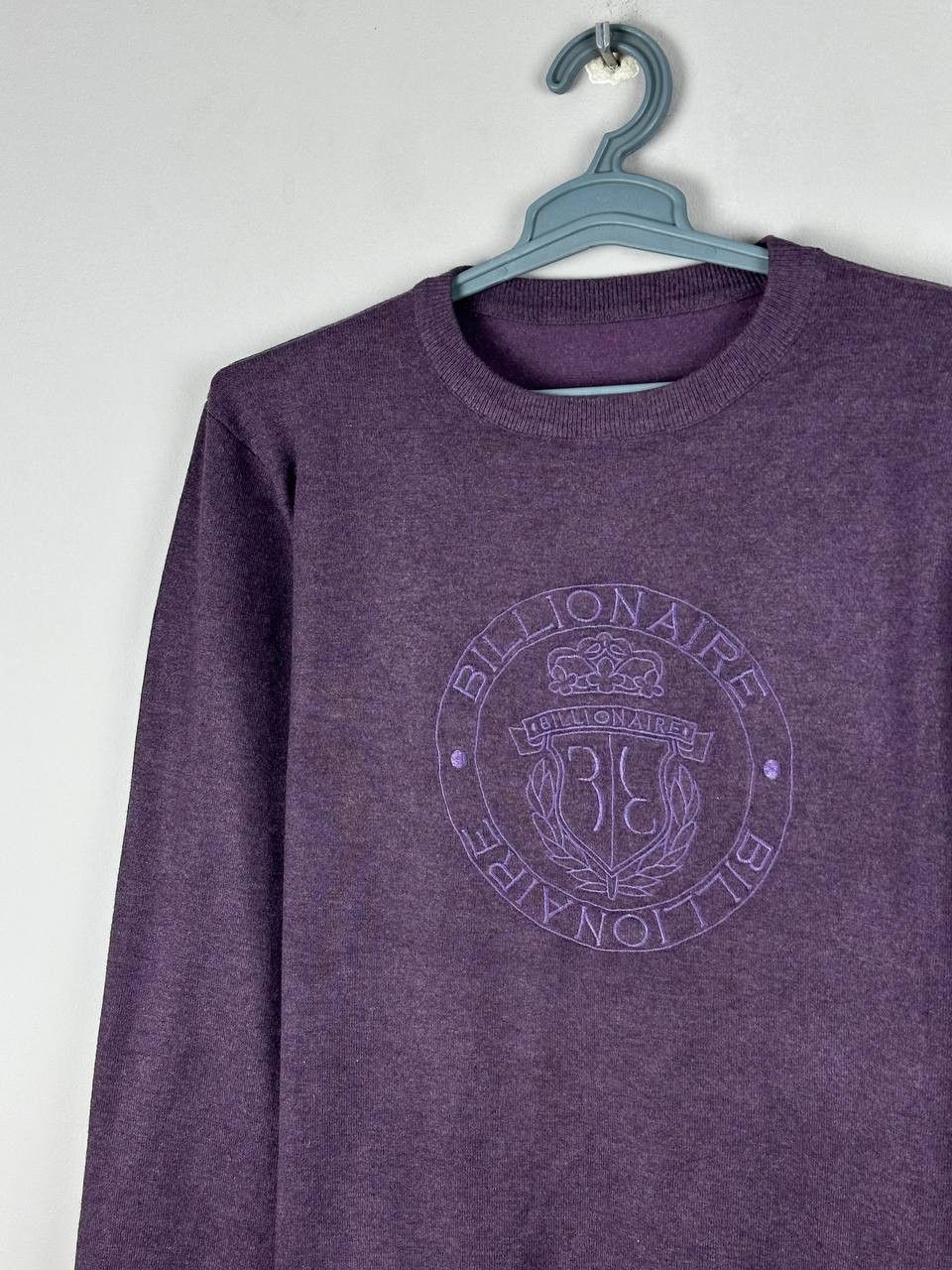 Billionaire Couture Billionaire Luxury Cotton Big Logo Sweater Made In Italy Size US M / EU 48-50 / 2 - 1 Thumbnail