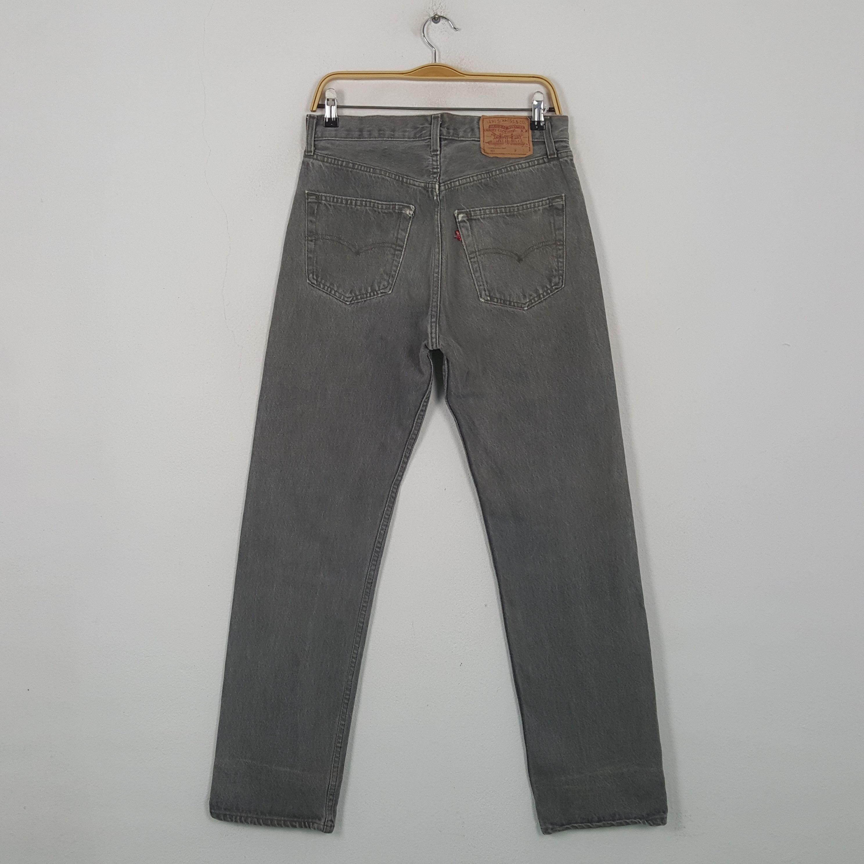Levi's Vintage 90's Levis 501 Faded Gray Denim Jeans RR10 Size US 30 / EU 46 - 4 Thumbnail