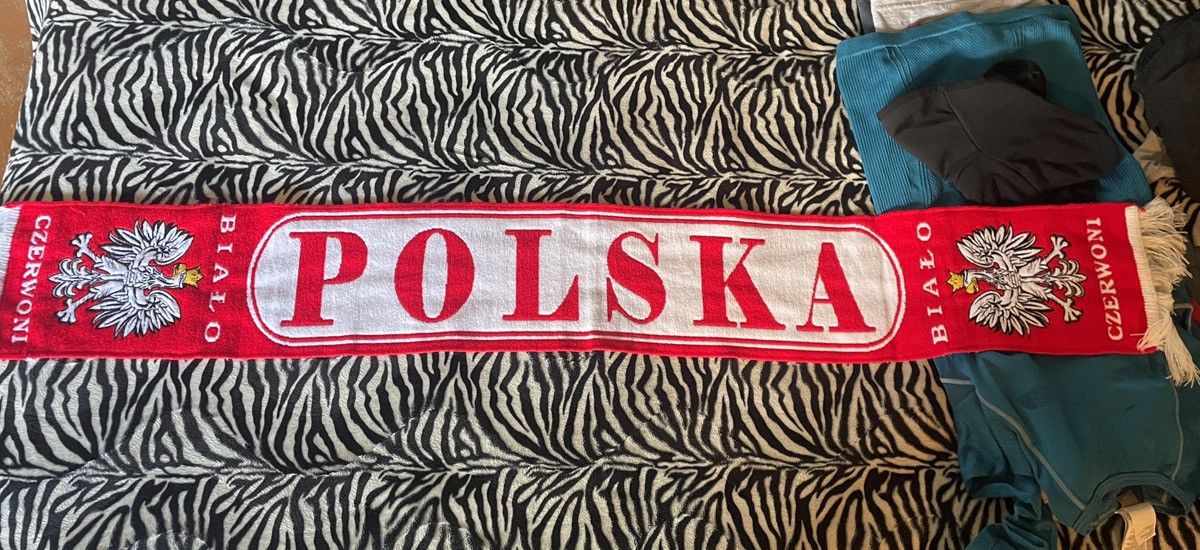 Other Vintage Poland National Team Bialo Czerwoni Football Scarf Size ONE SIZE - 6 Thumbnail