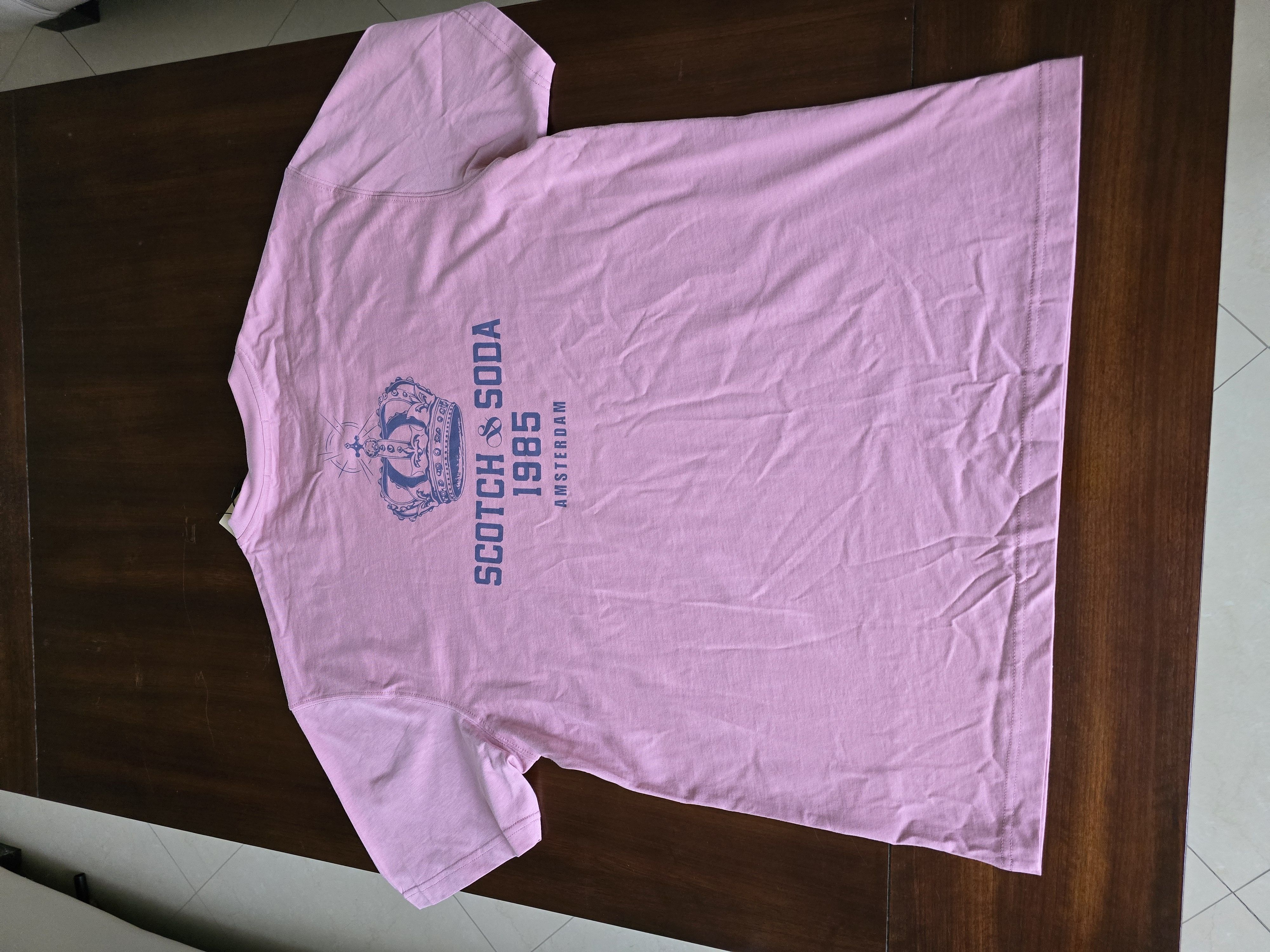 Scotch & Soda Scotch & Soda 1985 Amsterdam T Shirt New Size L Salmon Pink Size US L / EU 52-54 / 3 - 1 Thumbnail