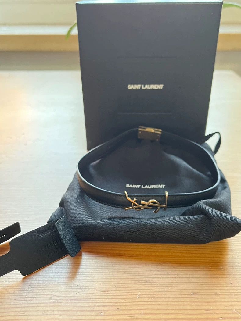Saint Laurent Paris Saint Laurent Paris Leather double wrap bracelet Size ONE SIZE - 1 Thumbnail