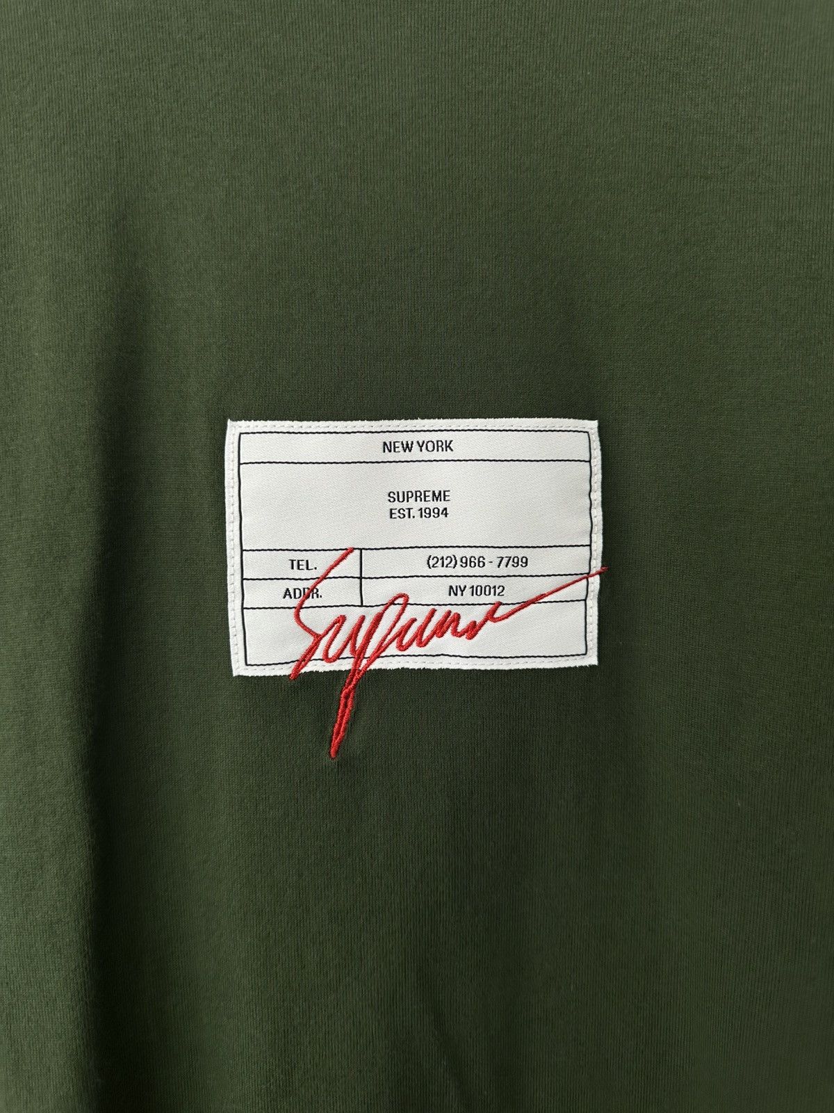 Supreme Supreme Signature Label S/S Top Size US M / EU 48-50 / 2 - 5 Thumbnail