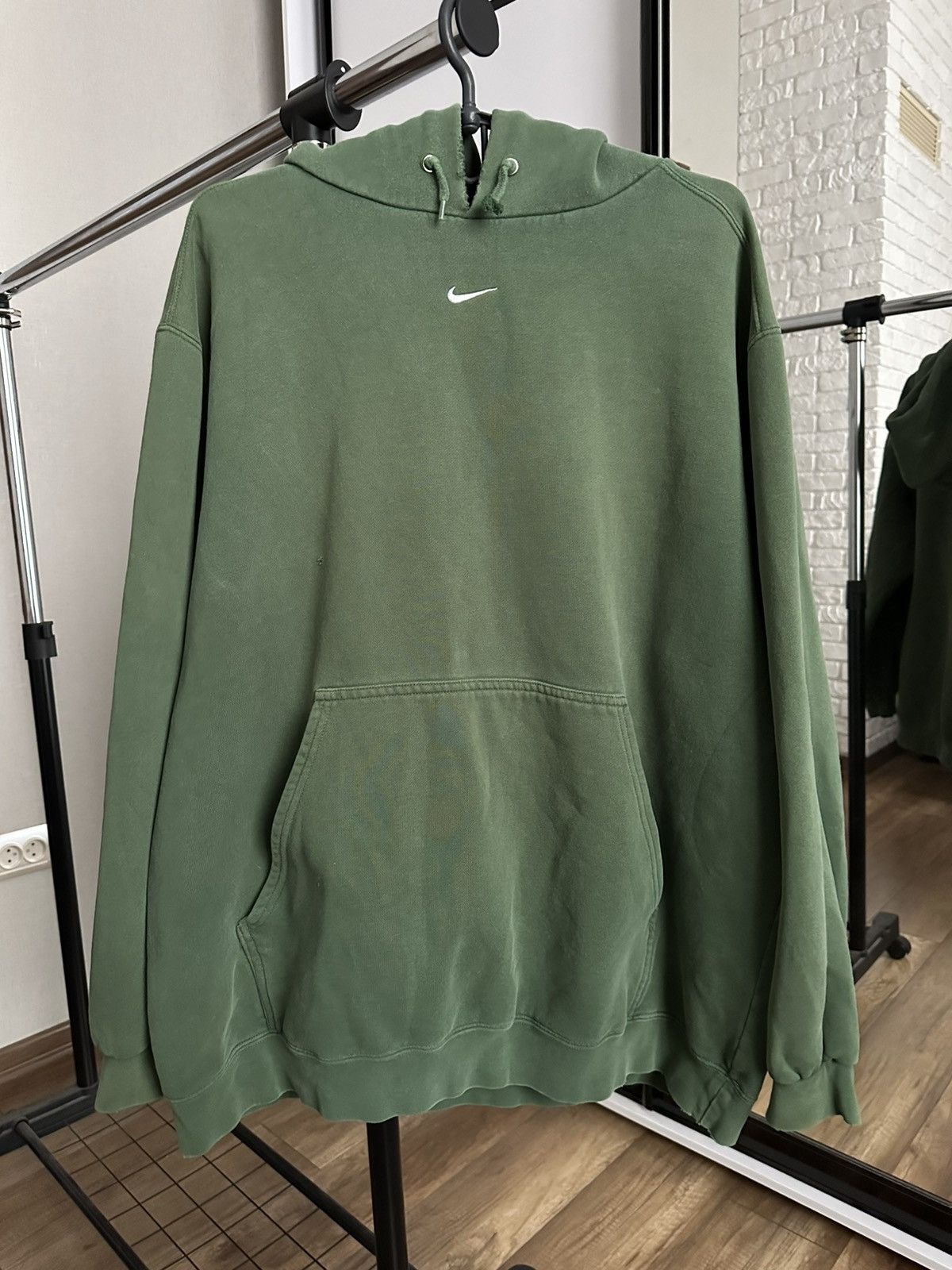 Nike Nike Hoodie Pullover Vintage Center Swoosh 90s USA Size US XL / EU 56 / 4 - 3 Thumbnail