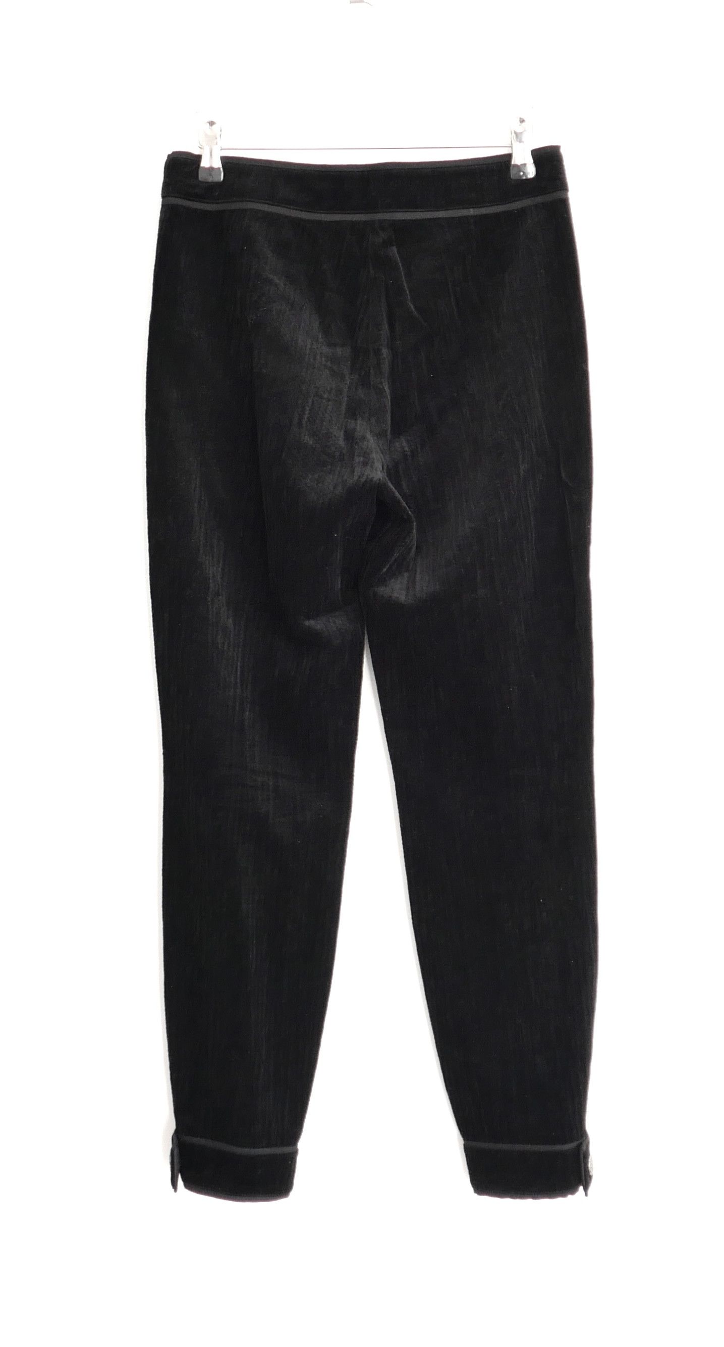 Chanel Chanel Fall 2012 Black Velvet Pedal Pushers Trousers Size 26" / US 2 / IT 38 - 6 Thumbnail
