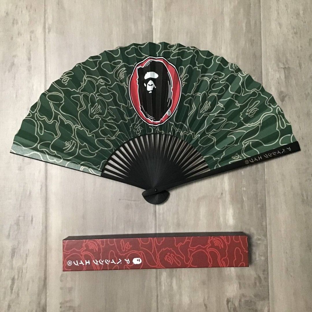 Bape 30th Anniversary BAPE camo folding fan green a bathing ape Size ONE SIZE - 1 Thumbnail