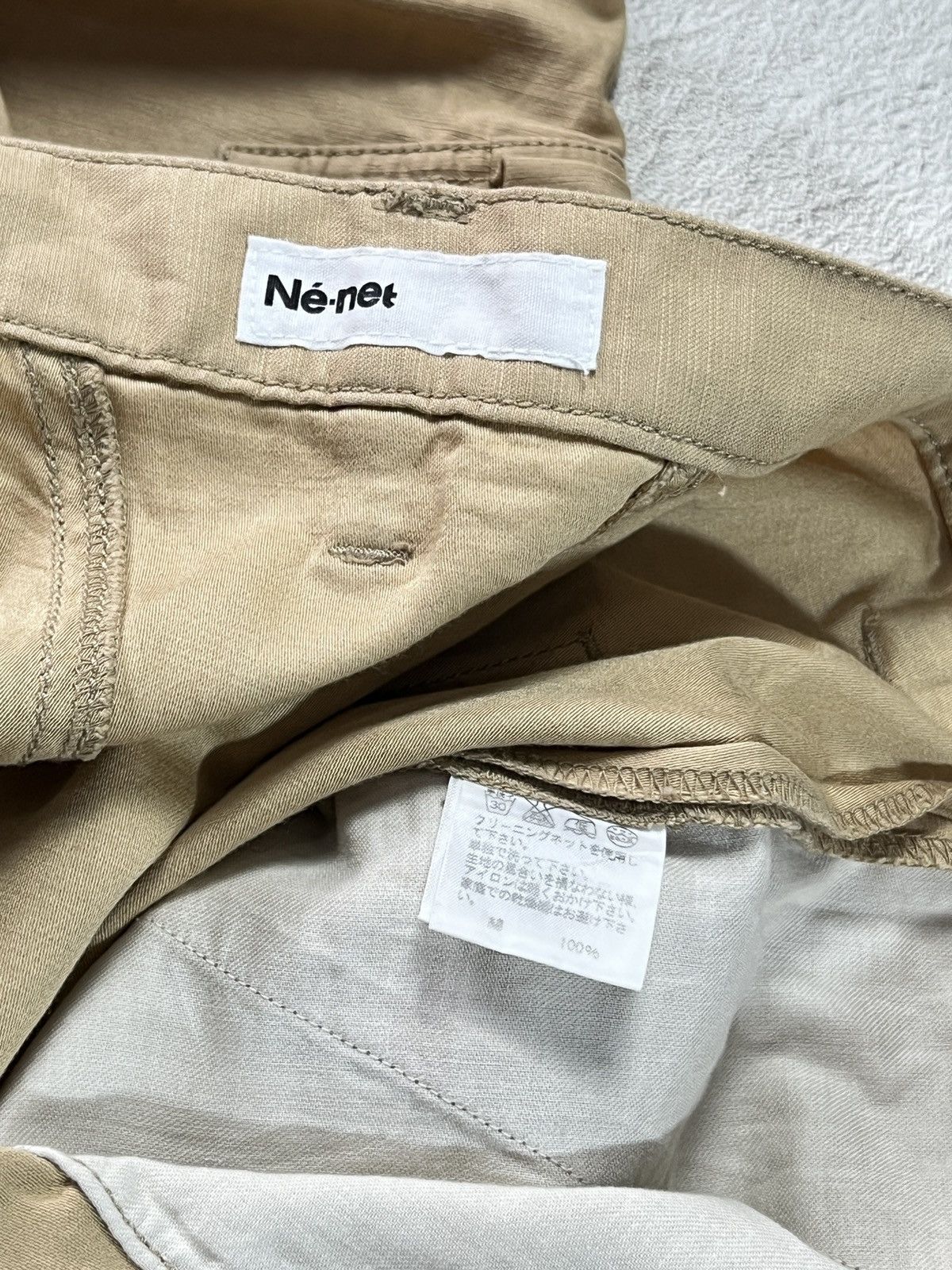Vintage 🔥Ne-net by Issey Miyake (Cropped Pants Cargo)🔥 Size US 30 / EU 46 - 9 Thumbnail