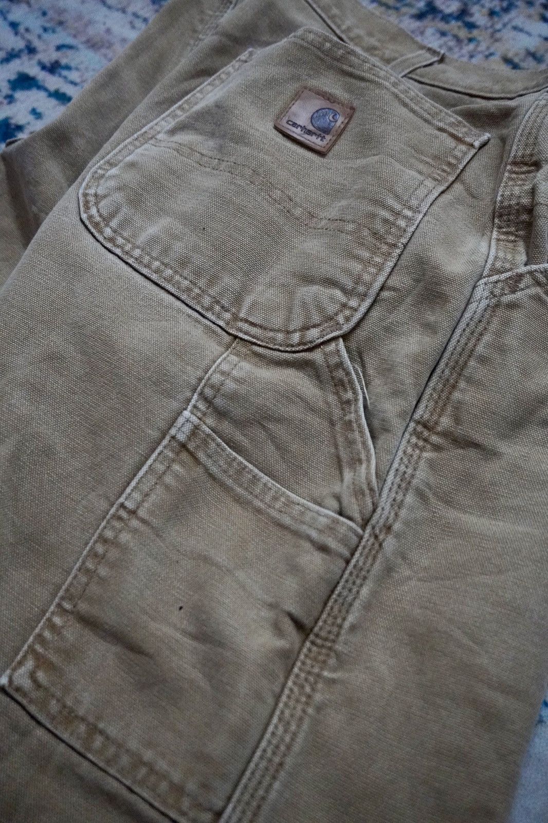 Carhartt × Vintage Vintage carhartt carpenter dungaree fit work double layer Size US 32 / EU 48 - 11 Thumbnail