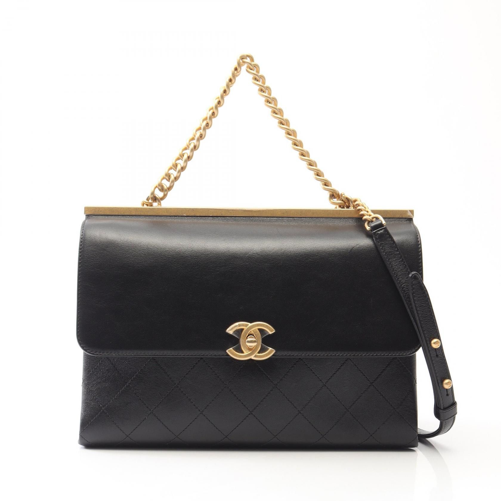 Chanel Chanel CHANEL Matelasse Lambskin 2way Shoulder Bag Leather Shoulder Bag DUTY FREE for USA Size ONE SIZE - 1 Thumbnail