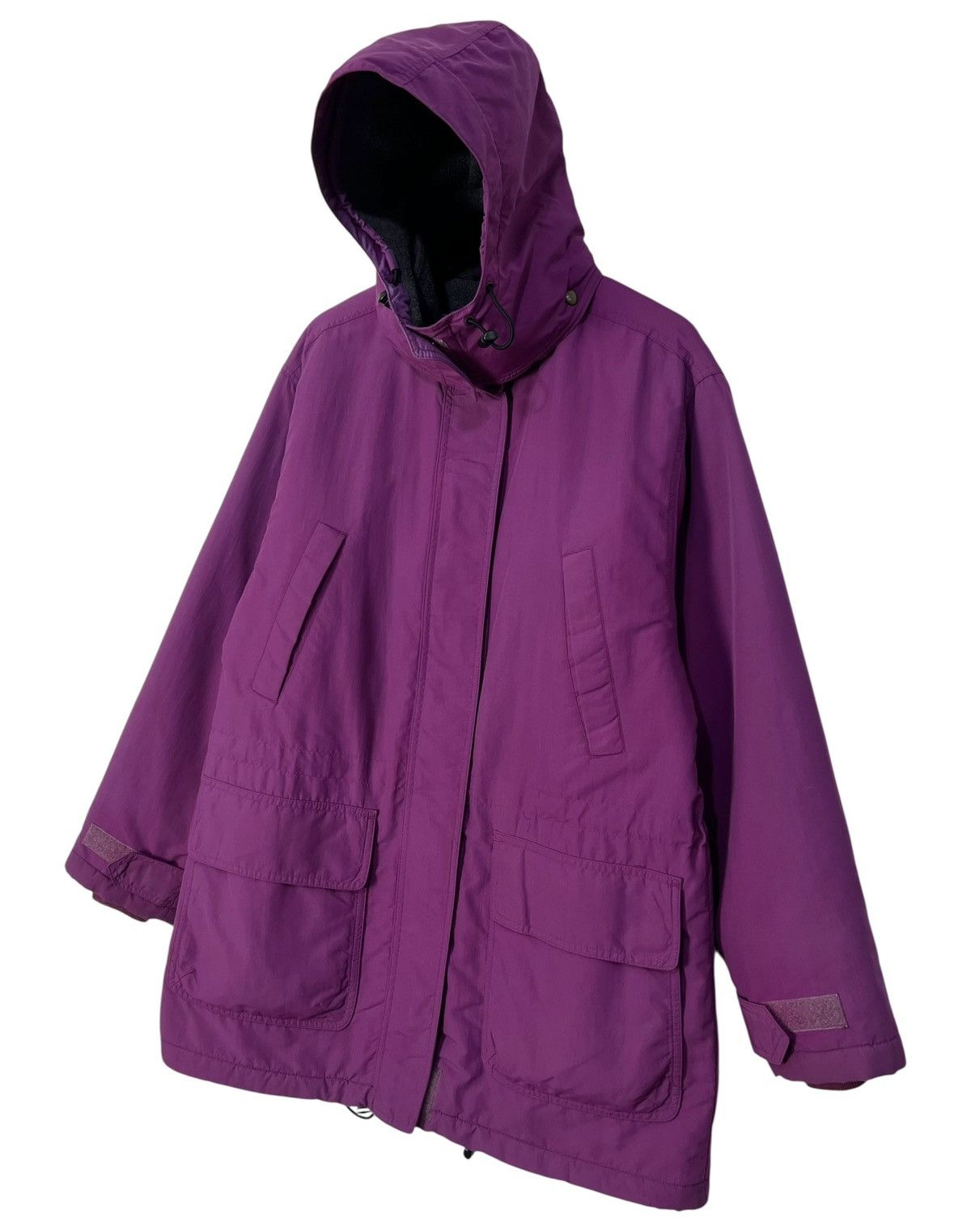 Lands' End Vintage Lands End Polartec Fleece Lined Hooded Parka Jacket Size M / US 6-8 / IT 42-44 - 4 Thumbnail