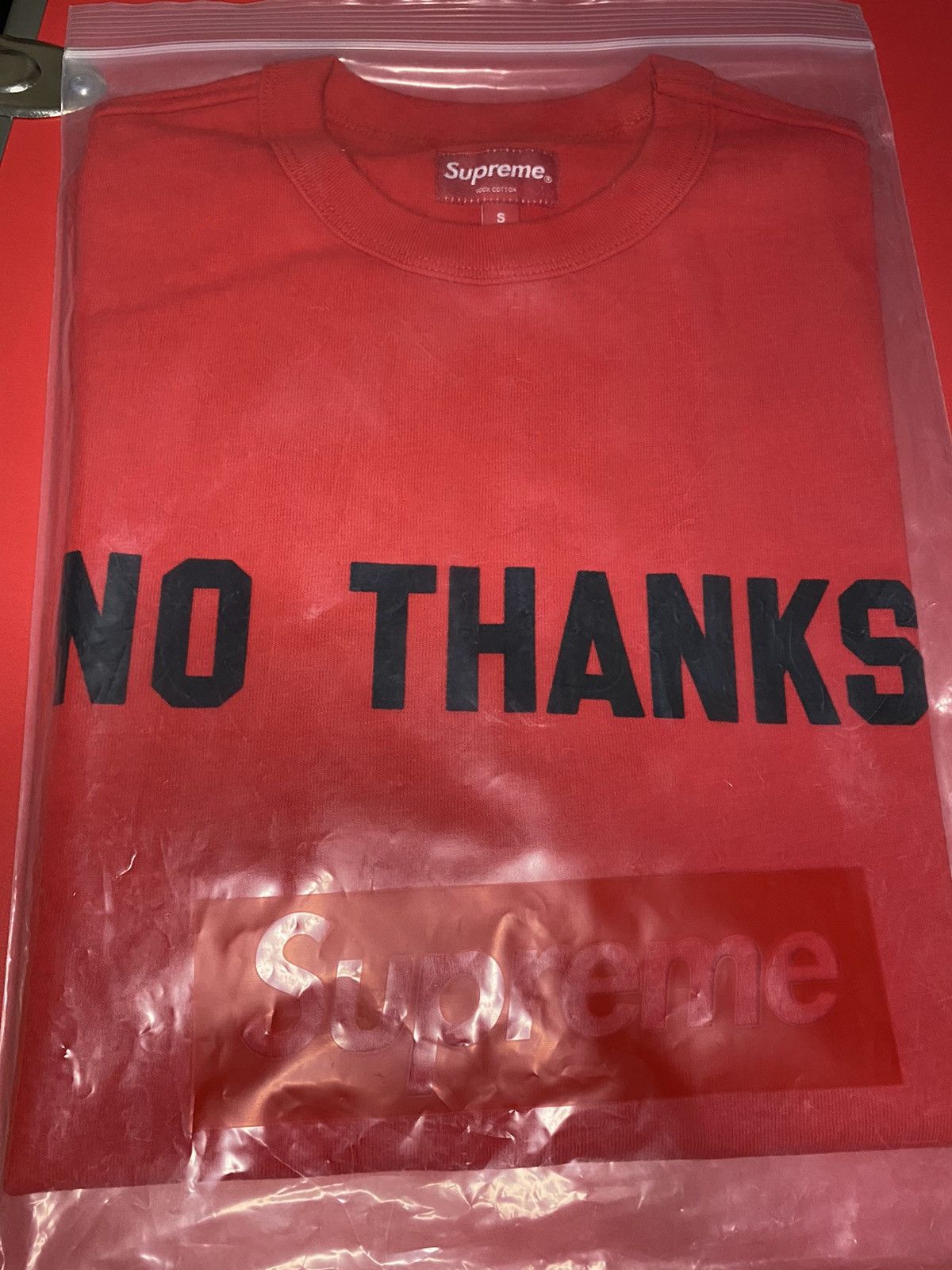 Supreme Supreme No Thanks tee Size US S / EU 44-46 / 1 - 2 Thumbnail