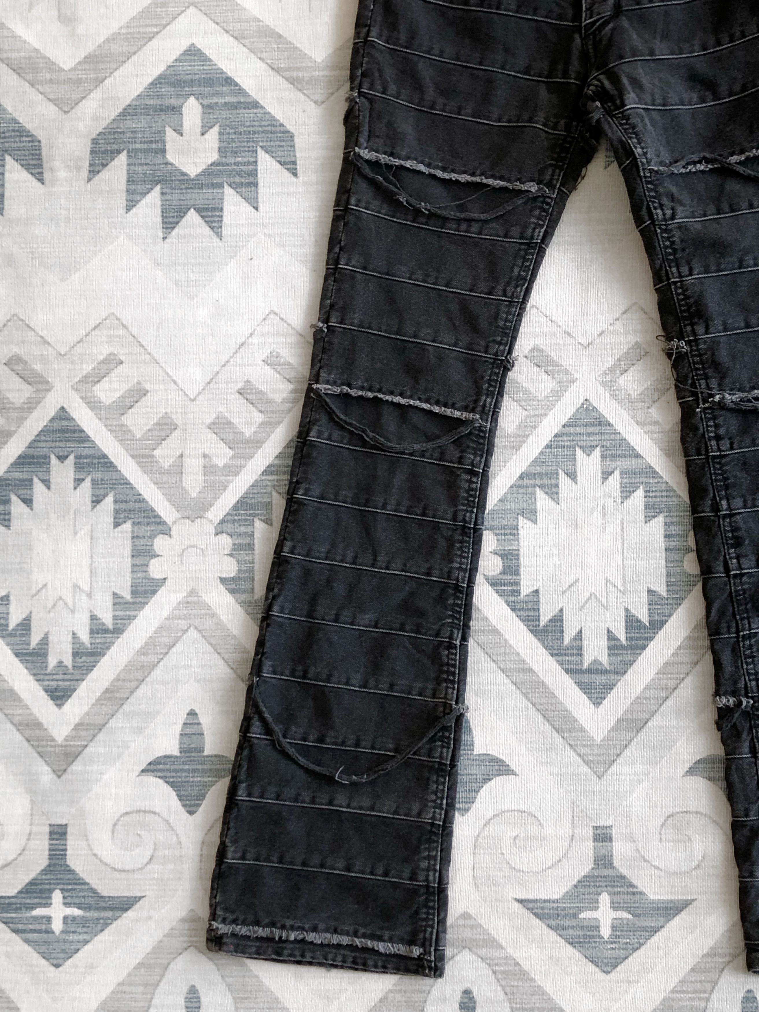 Hysteric Glamour ARCHIVE🔥RARE 90’S HAGI PATCHWORK FLARE KINKY JEANS Size 28" / US 6 / IT 42 - 3 Thumbnail