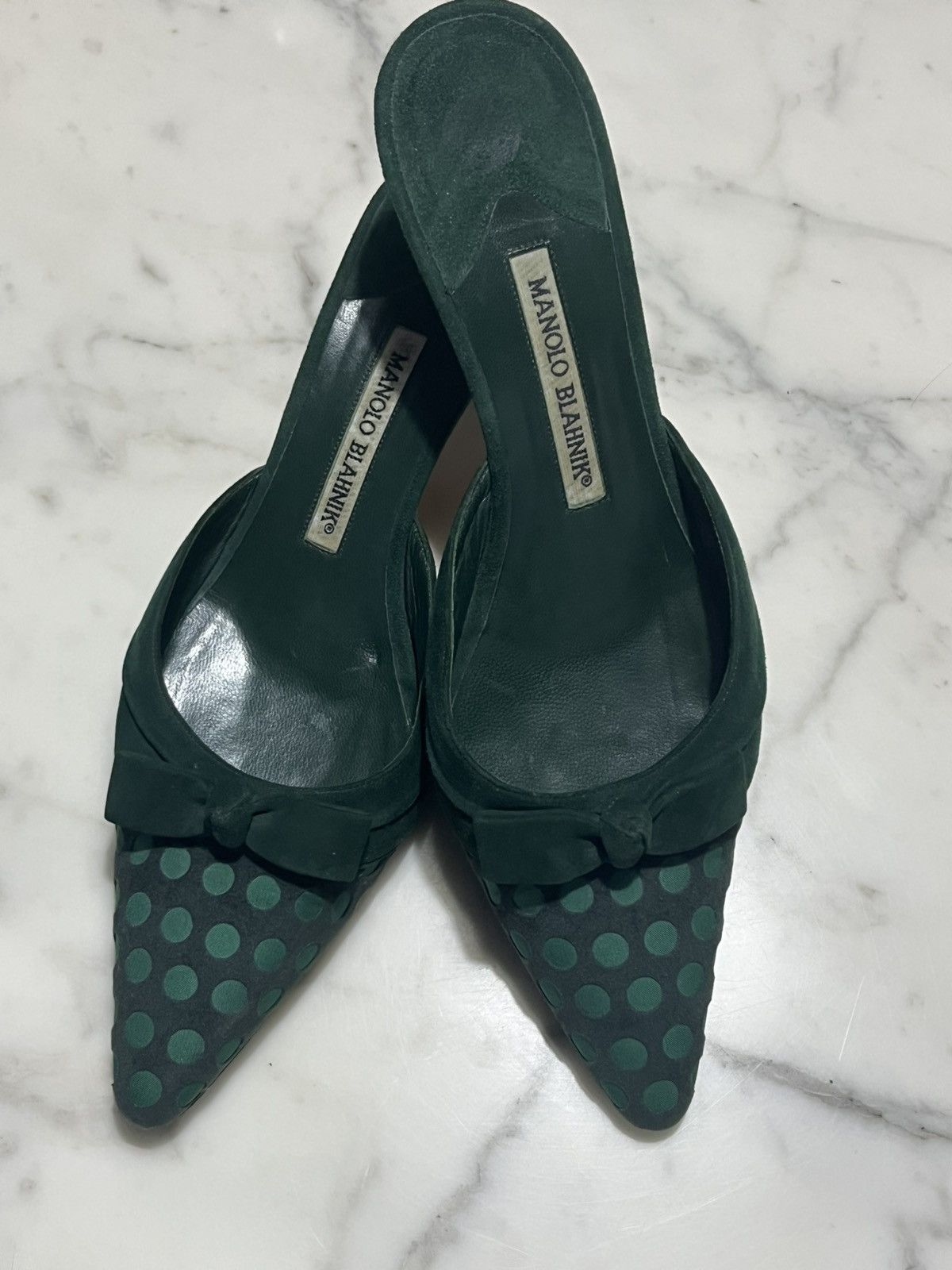 Manolo Blahnik × Vintage Vintage velvet Monolo Blahnik Size US 8 / IT 38 - 1 Thumbnail