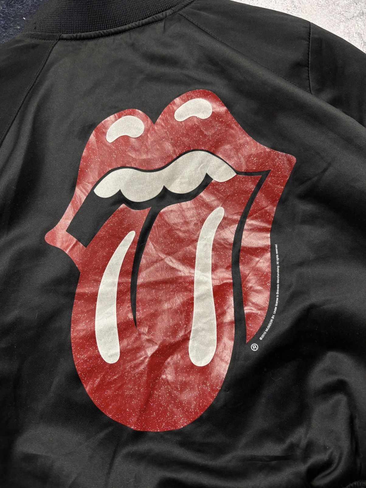 The Rolling Stones THE ROLLING STONES Hype Big Logo Bomber Jacket Streetwear Size S / US 4 / IT 40 - 4 Thumbnail