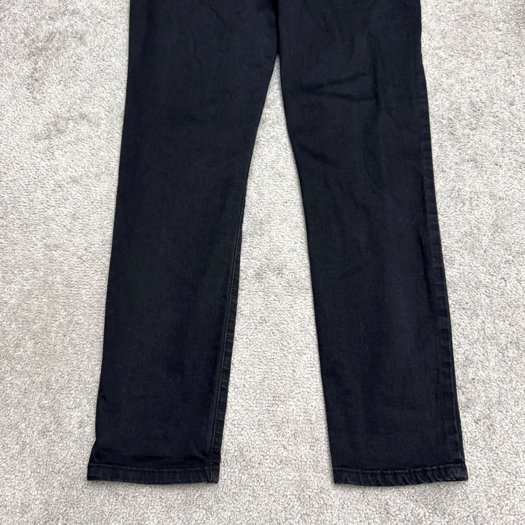 Denime Monkey Ride Jeans Original Vintage Straight Leg Jeans Womens Black 13/31 Denim Stretch Size 24" / US 00 / IT 34 - 4 Thumbnail