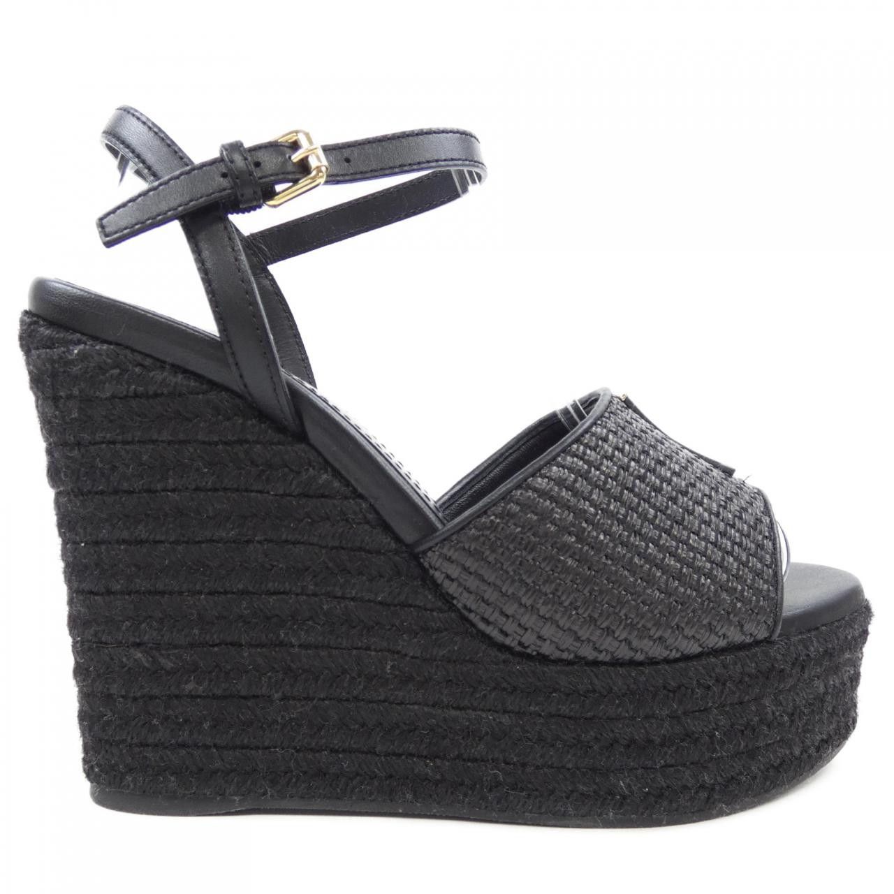 Louis Vuitton Louis Vuitton Mare Raffia Sandals Natural Material Shoes DUTY FREE for USA