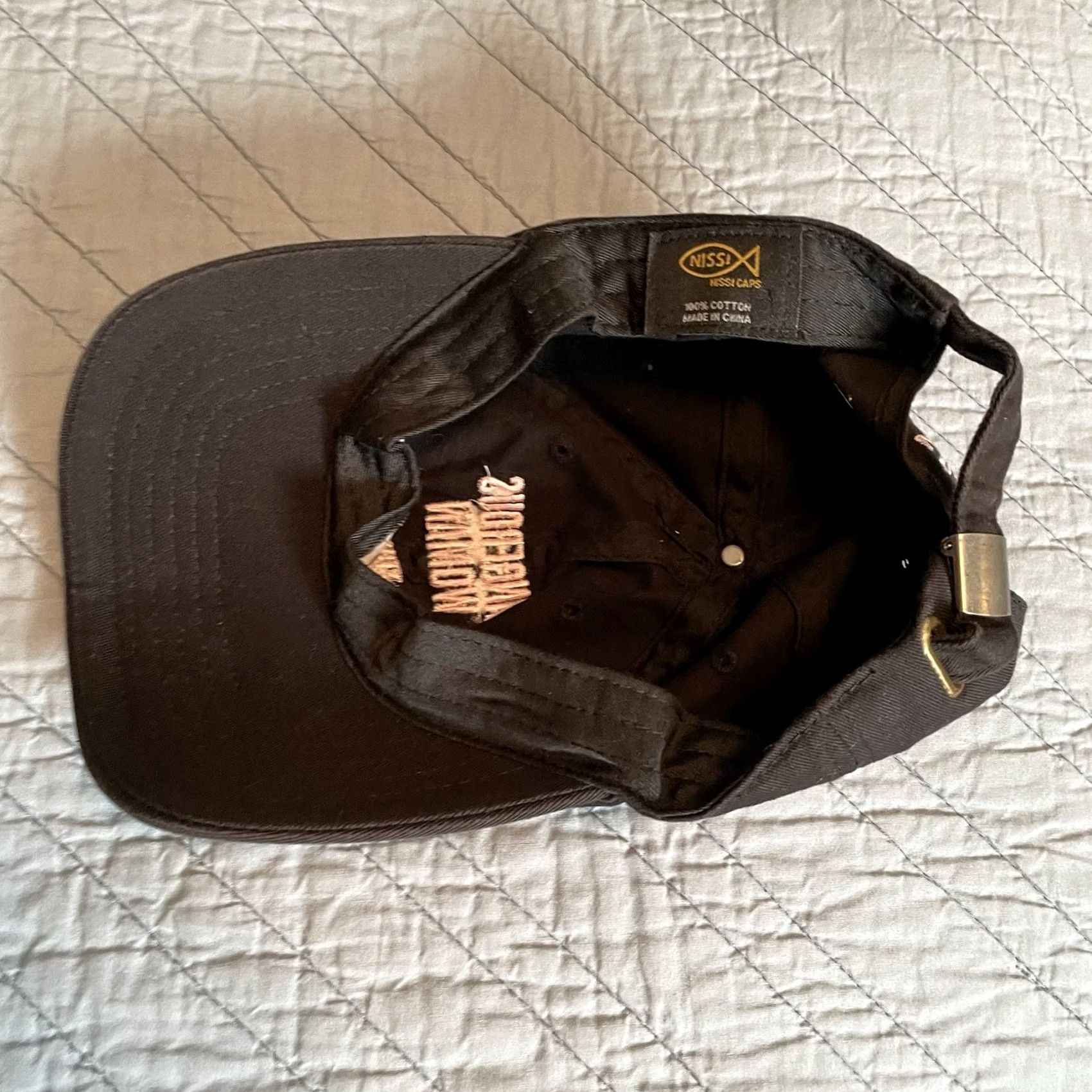 Vintage Ariana Grande Dangerous Woman Tour Hat Cap Black Embroidered Adjustable Nissi Women's Baseball Cap Fans Band Music Size ONE SIZE - 5 Thumbnail