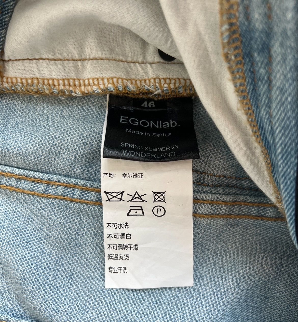 Other Egonlab Blue Cargo Jeans Size US 30 / EU 46 - 7 Thumbnail