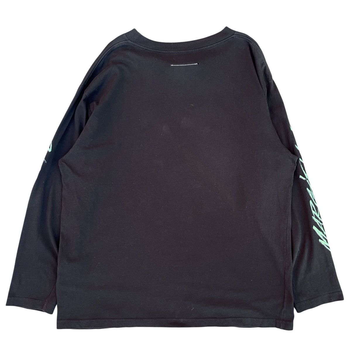 MM6 MM6 Maison Margiela Neon Logo Long Sleeve Shirt Oversized Size US XS / EU 42 / 0 - 11 Thumbnail
