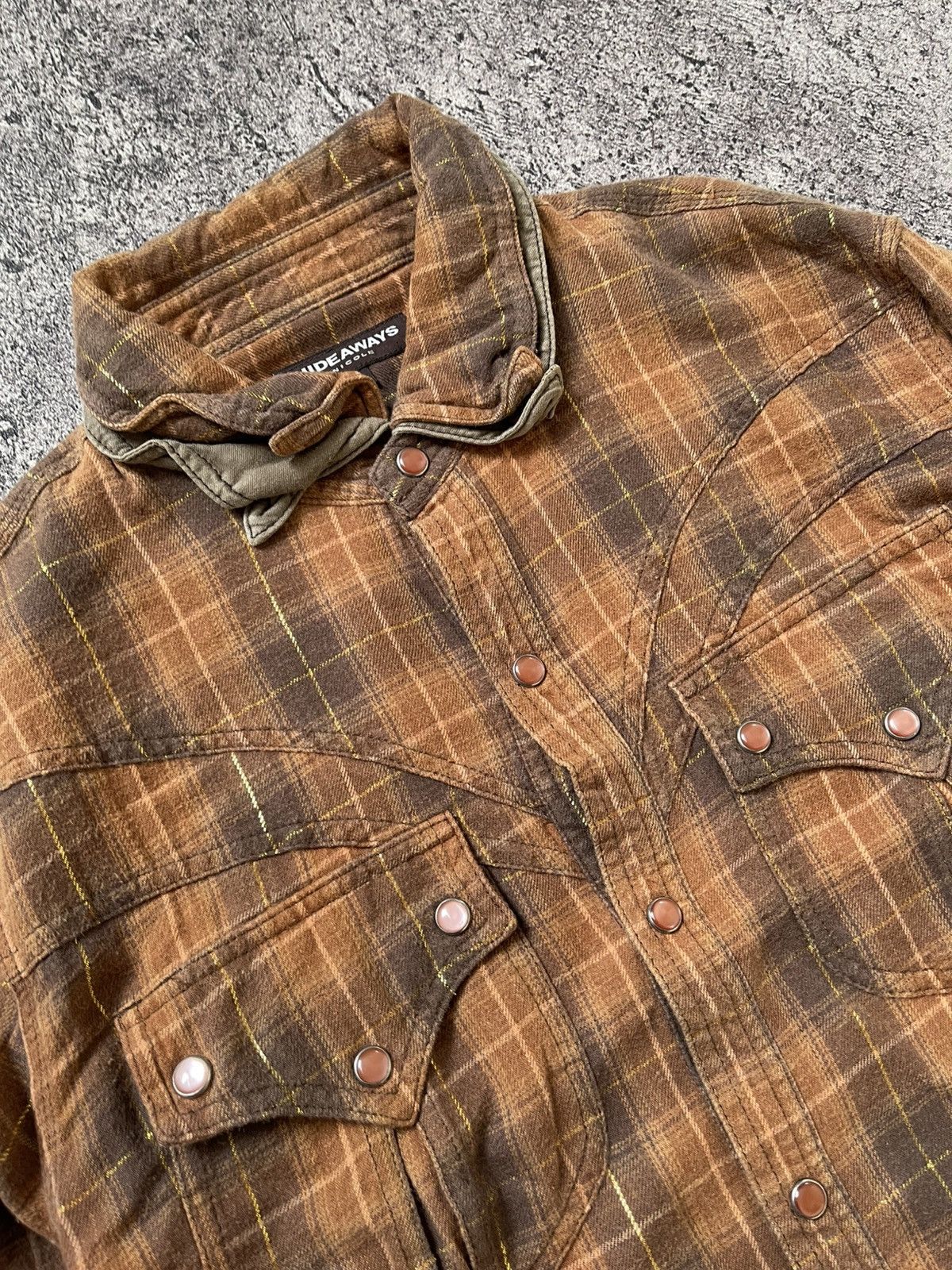 Japanese Brand HIDE AWAYS NICOLE CLUB FLANNEL SHIRT Size US M / EU 48-50 / 2 - 5 Thumbnail