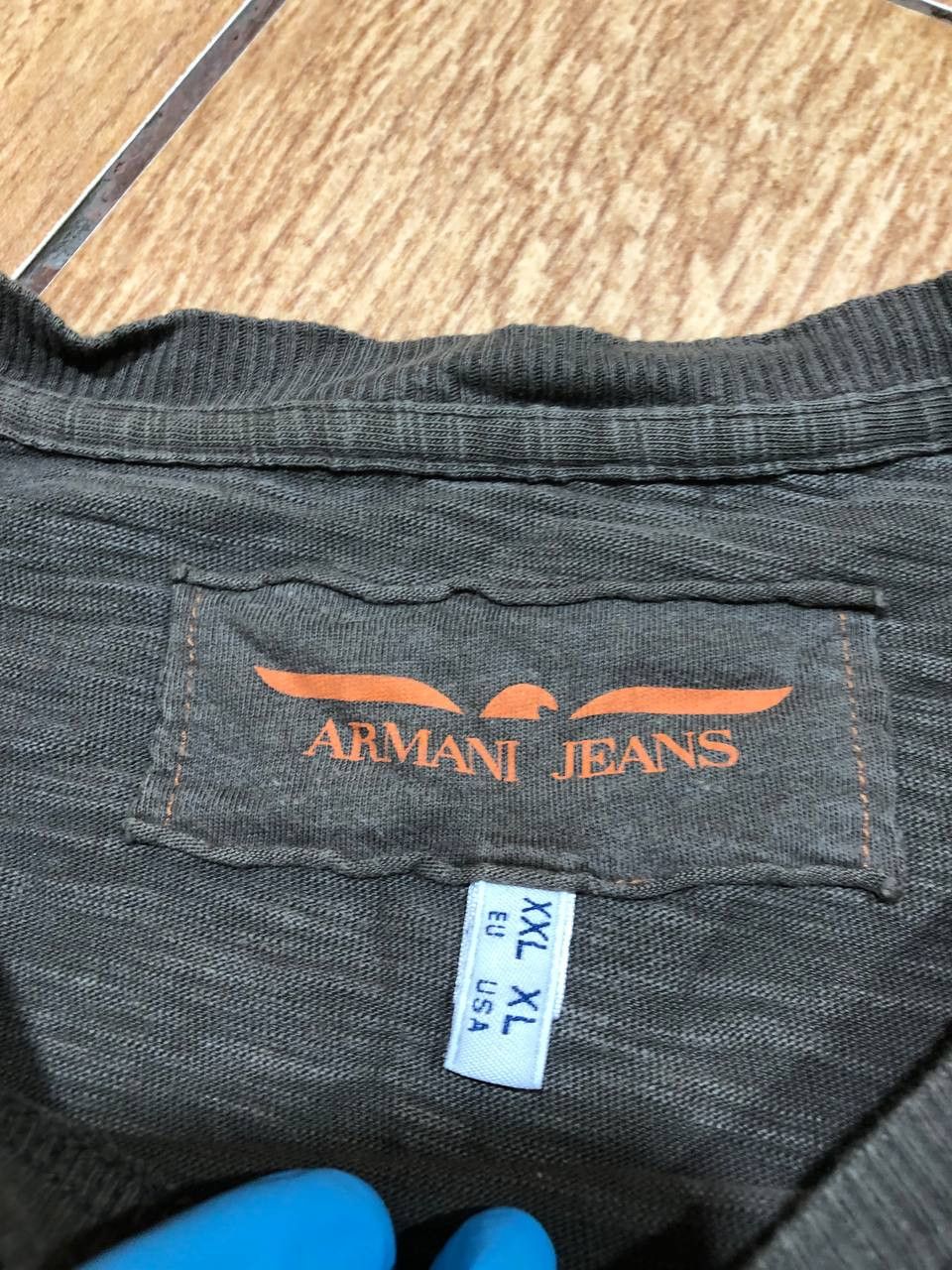 Armani VINTAGE ARMANI JEANS STREETWEAR LONG SLEEVE BIG LOGO Size US XL / EU 56 / 4 - 2 Thumbnail