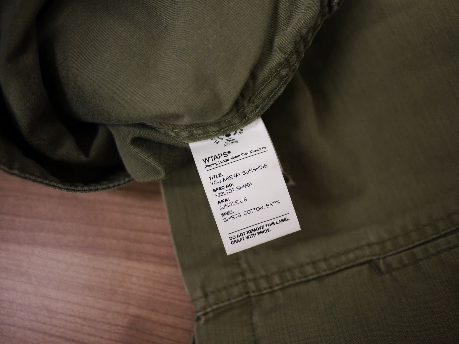 Wtaps Wtaps Juncle Shirt Olive S used no tags no pockets Size US S / EU 44-46 / 1 - 8 Thumbnail