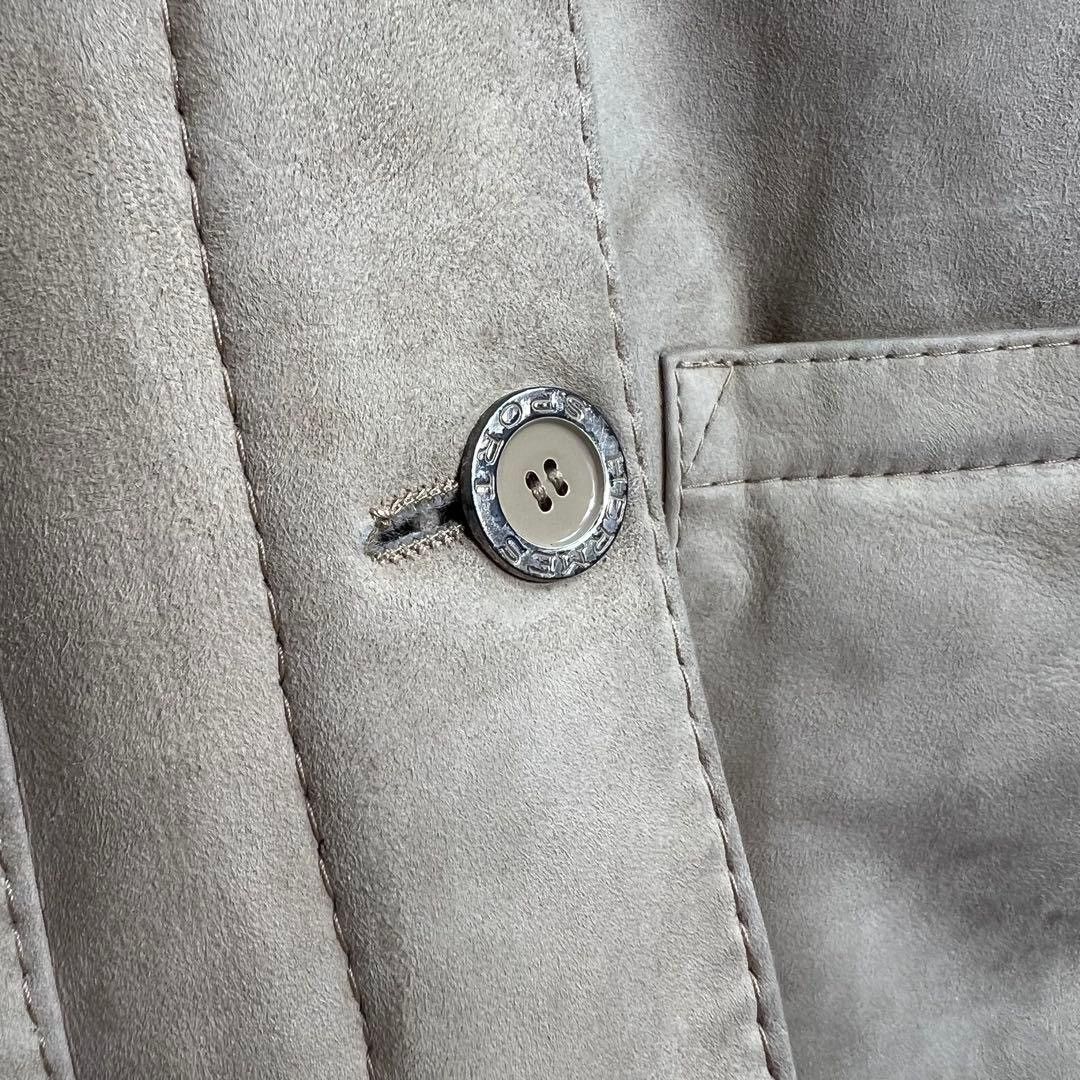 Hermes VINTAGE HERMES SPORT suede & shearling cream collared coat Size S / US 4 / IT 40 - 10 Thumbnail