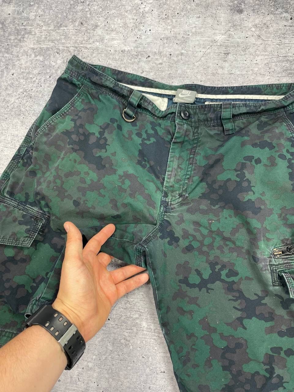 Nike Vintage Nike 90’s Y2K Style Drill Military Cargo Shorts Size US 34 / EU 50 - 9 Thumbnail
