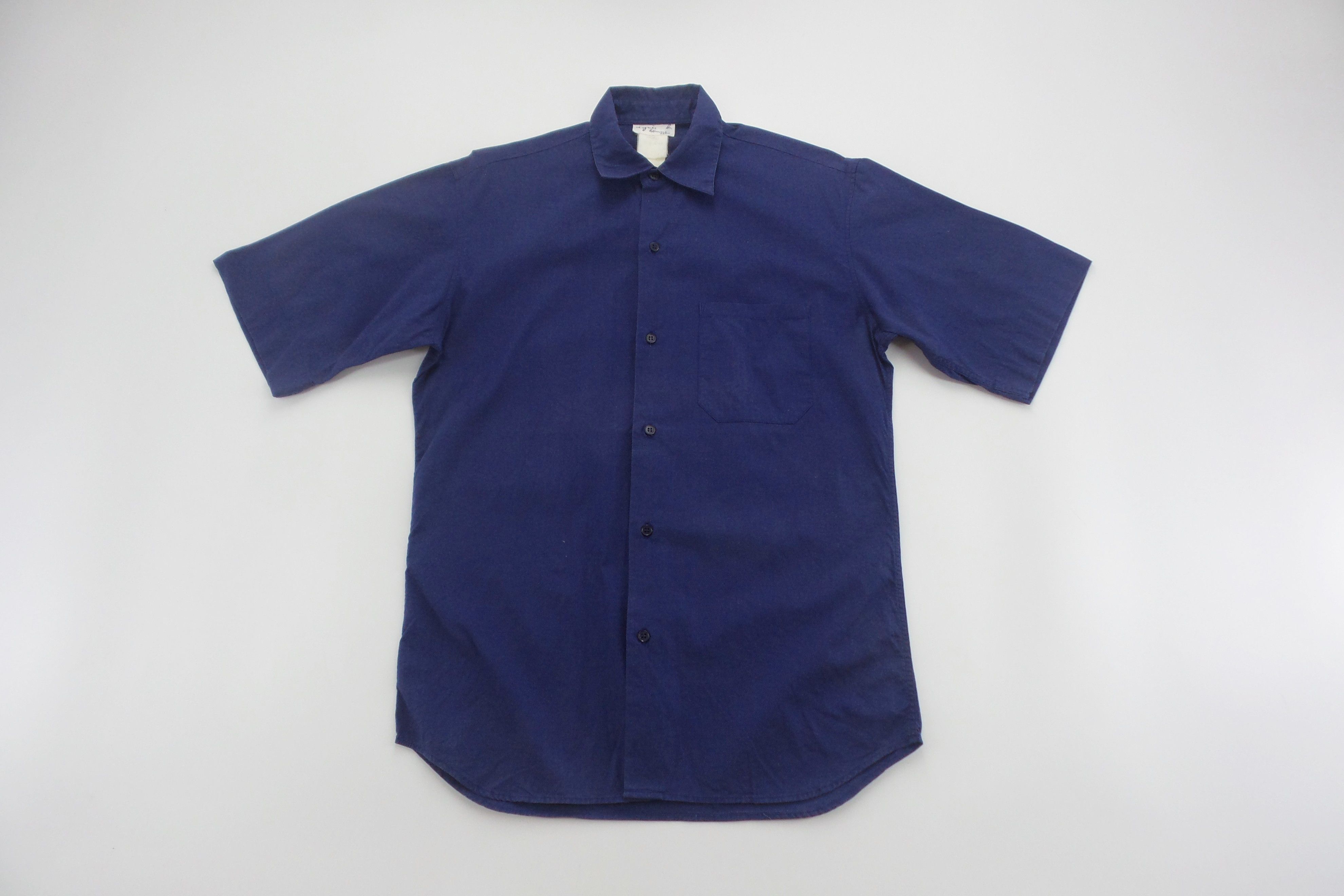 Designer × agnes b. Agnes B. Blue Single Pocket Shirts Size US M / EU 48-50 / 2 - 1 Thumbnail