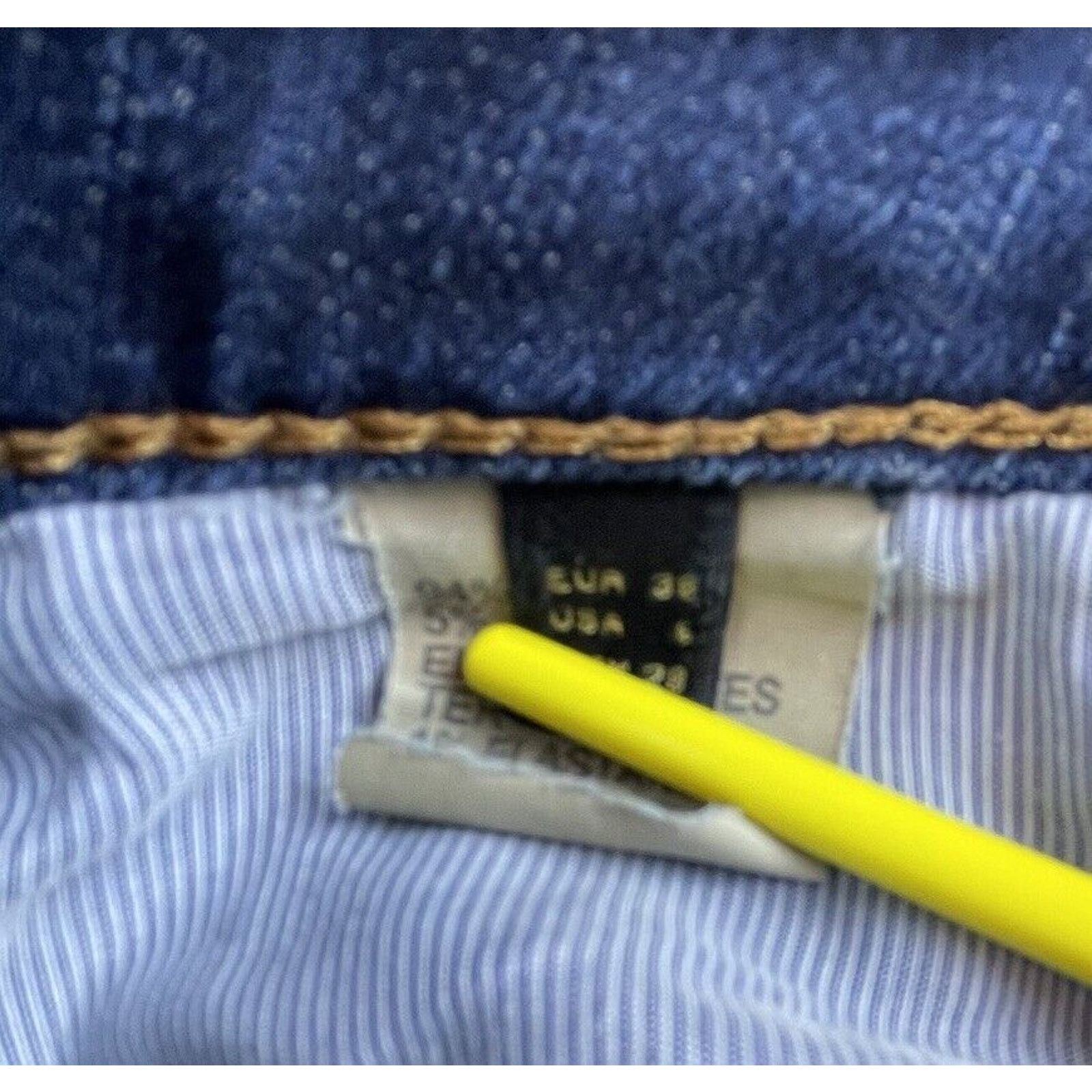Massimo Dutti Massimo Dutti Jeans Womens 6 Straight Regular Fit Stretch Size 28" / US 6 / IT 42 - 9 Thumbnail