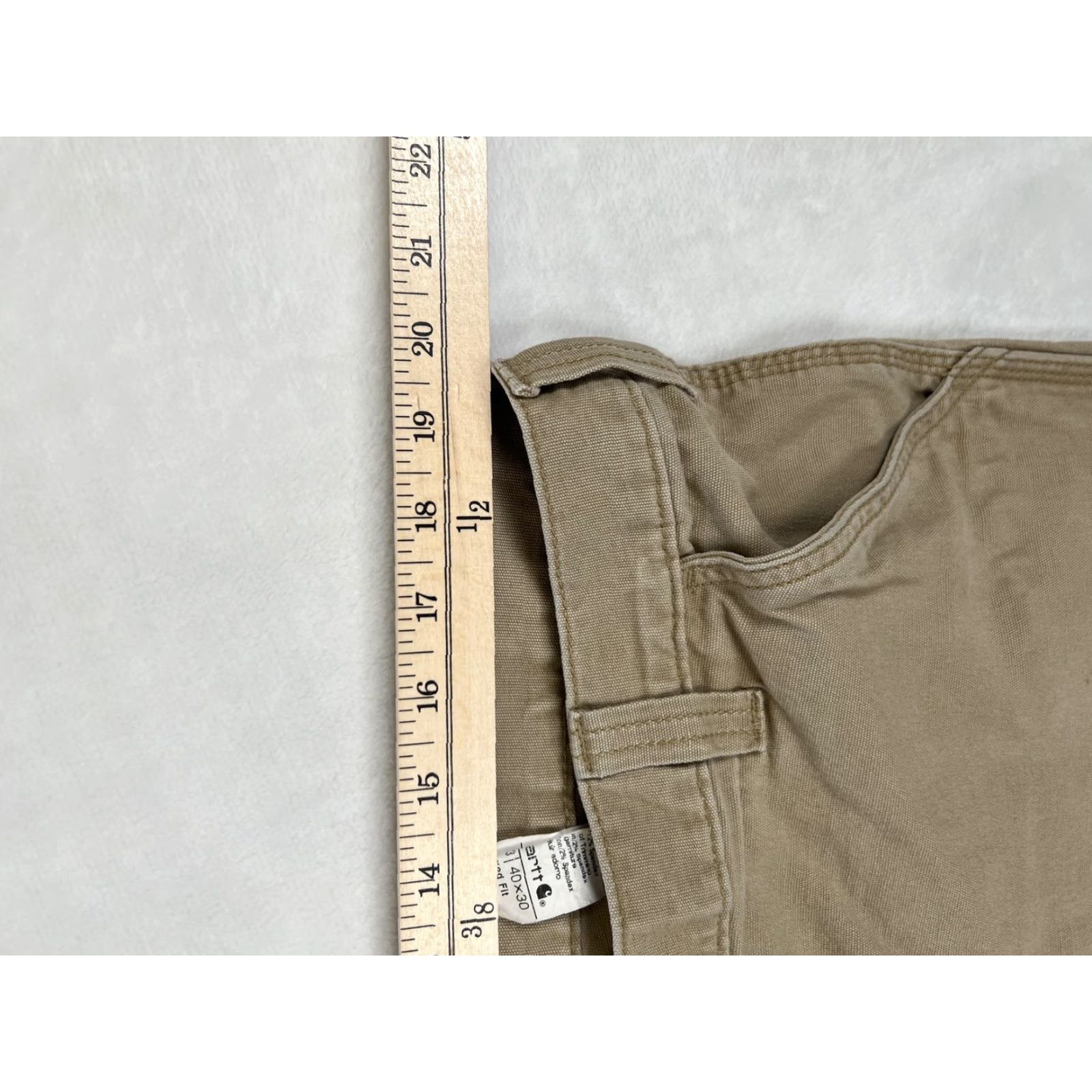 Carhartt Carhartt Pants Mens 40x30 Tan Relaxed Fit Workwear Utility Heavy Duty Distressed Size US 40 / EU 56 - 7 Thumbnail