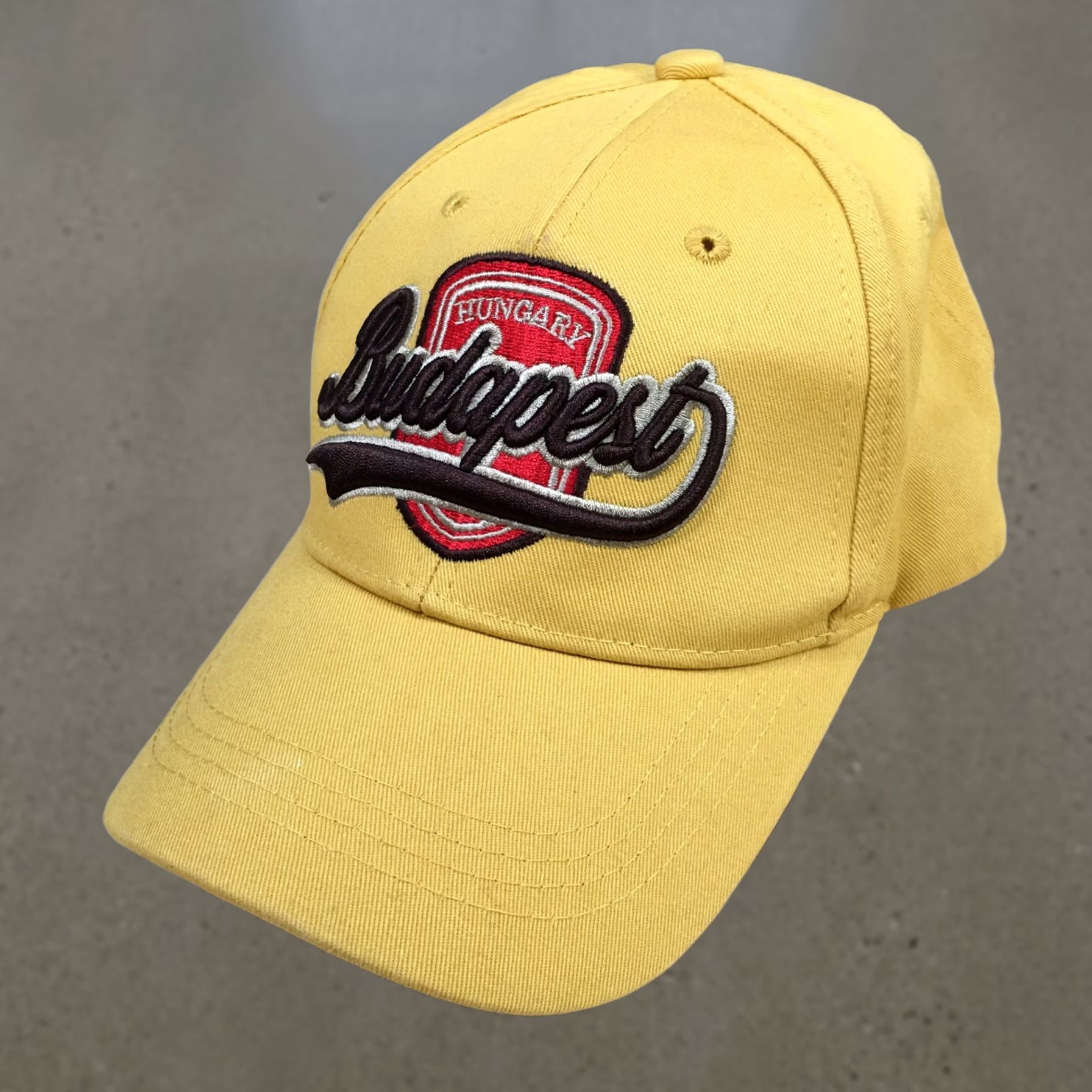 Logo 7 Hungary Budapest Baseball Cap Unisex Yellow OS Adjustable Embroidered Logo Size ONE SIZE - 1 Thumbnail