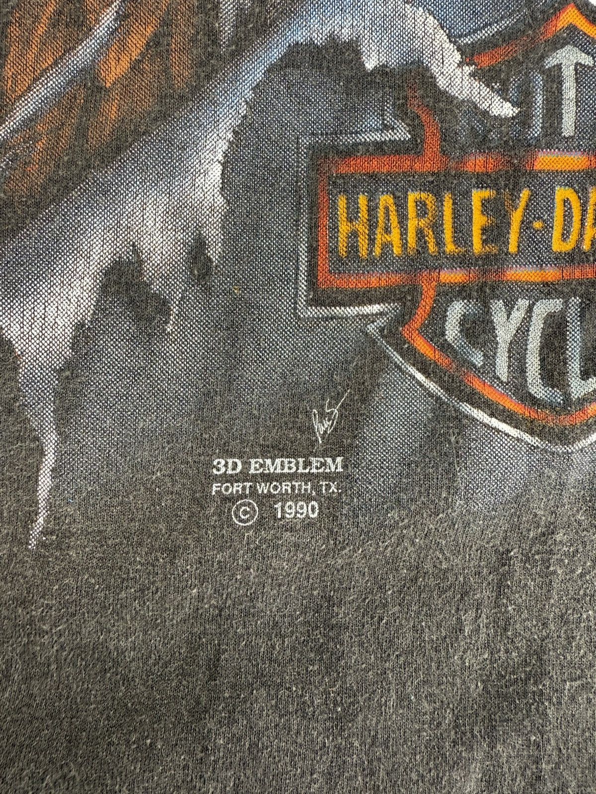 Harley Davidson 1990 Harley Davidson 3D Emblem Vintage Size US XL / EU 56 / 4 - 3 Thumbnail