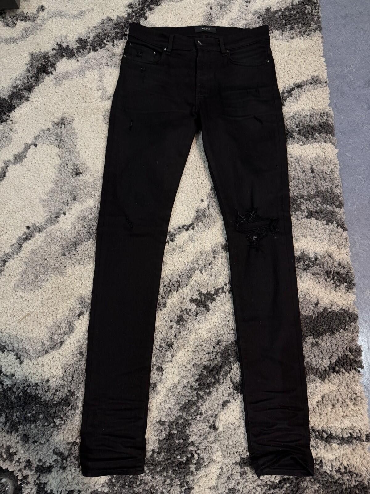 Amiri Size 31 - Amiri Black Regular Pants Jeans 100% Authentic Size US 31 - 4 Thumbnail
