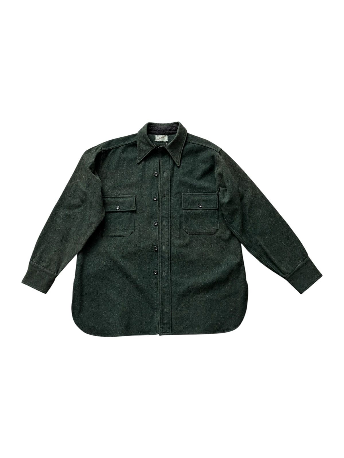 Vintage Vintage 60s wool Overshirt Size US XL / EU 56 / 4 - 1 Thumbnail