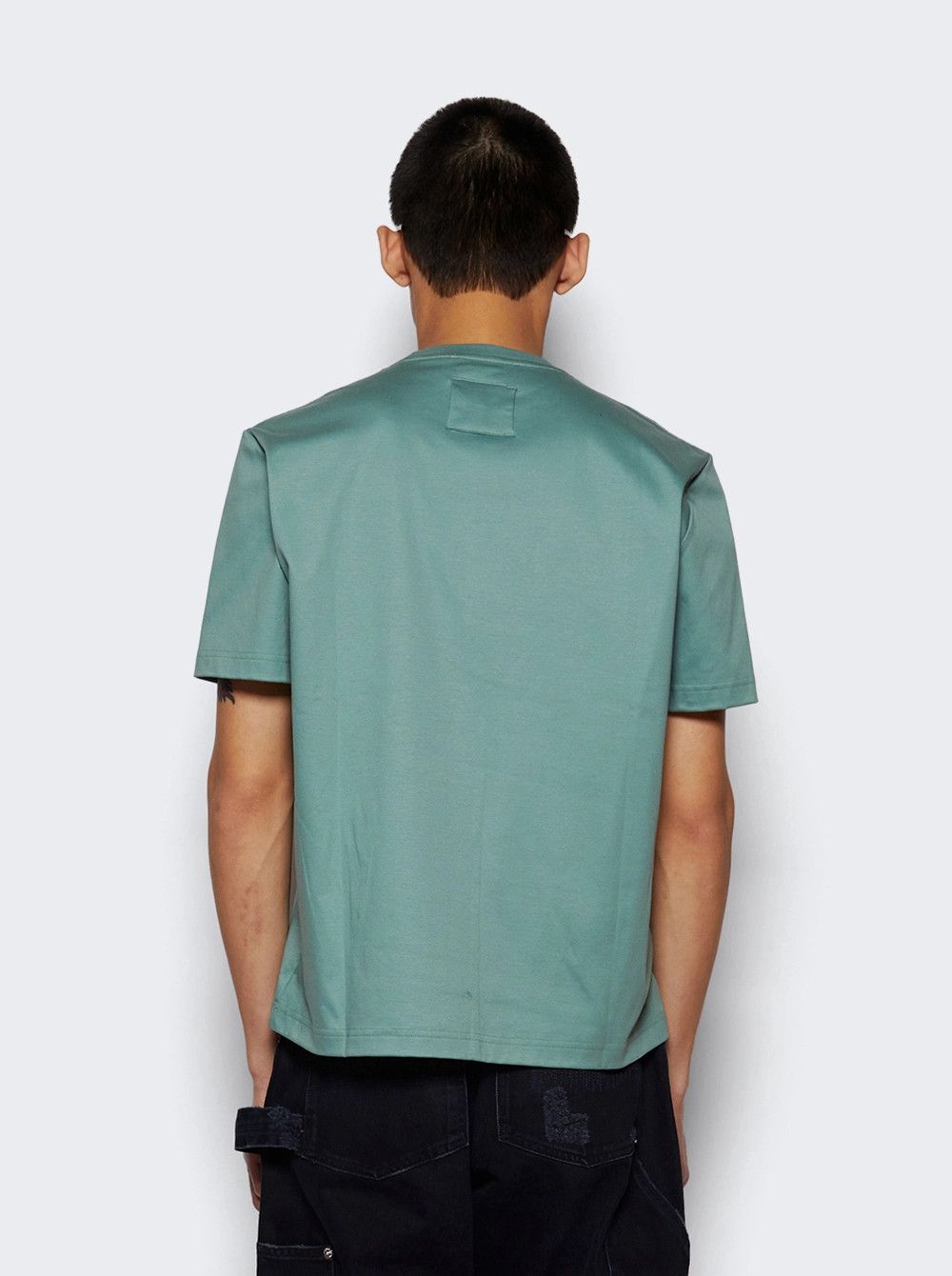 Lanvin o1mle0426 Curb Lace Short Sleeve T-Shirt in Green Size US XXL / EU 58 / 5 - 5 Thumbnail