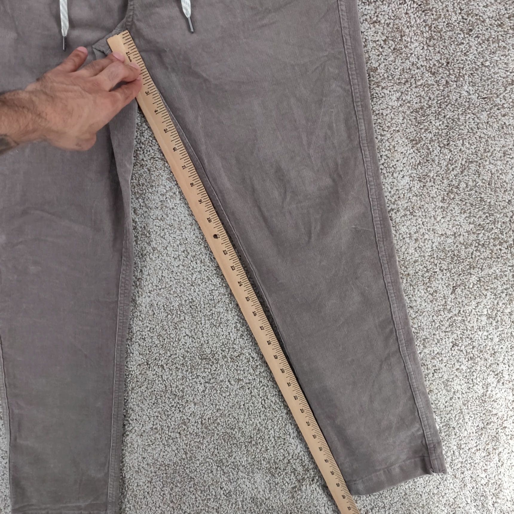 Vuori Vuori Mens Pants Chino Corduroy Brown 30x30 Regular Inseam 30 Elastic Waist Comfort Pockets Size US 31 - 4 Thumbnail