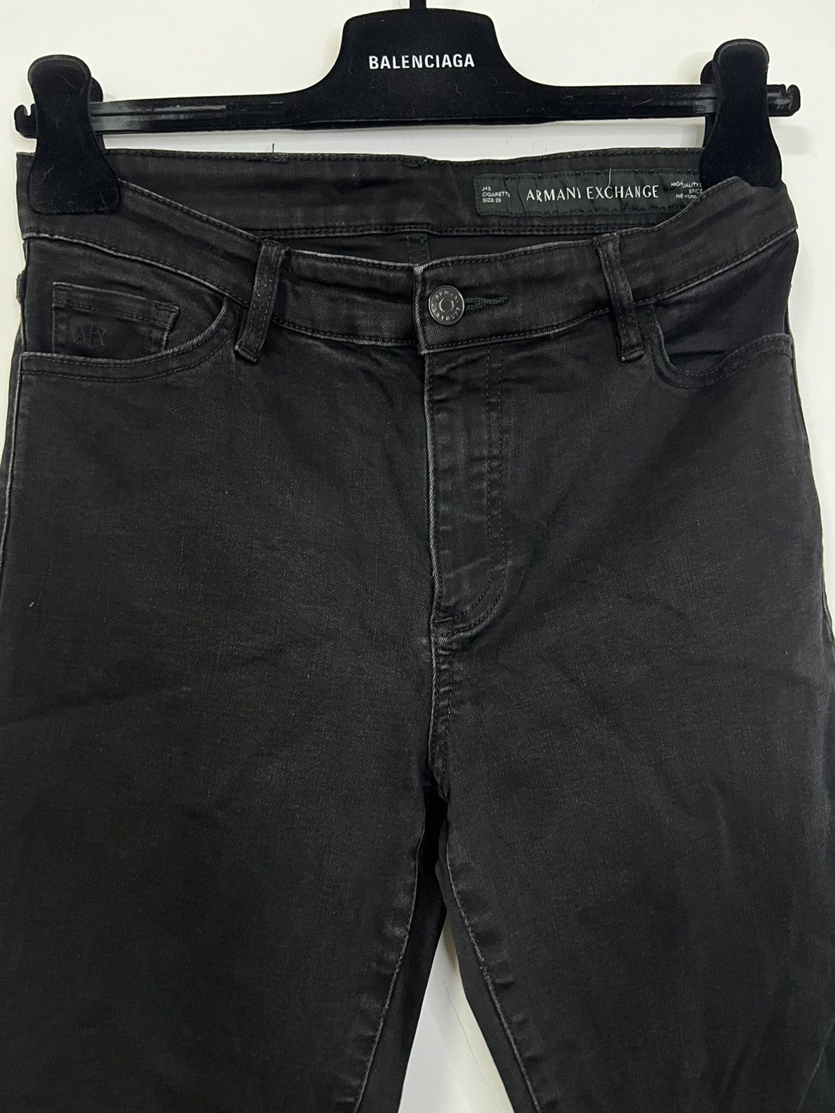 Armani Exchange Armani exchange black denim jeans s Size US 29 - 3 Thumbnail