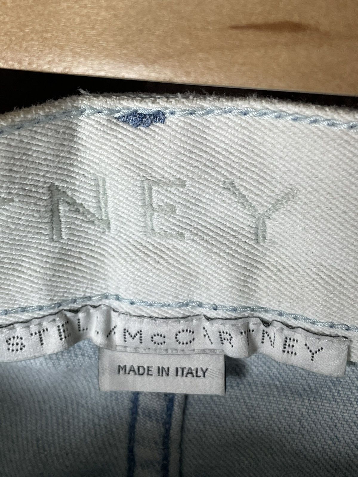Stella McCartney × Vintage Stella McCartney Y2K Star Multilogo Denim Jeans Size 31" - 13 Thumbnail