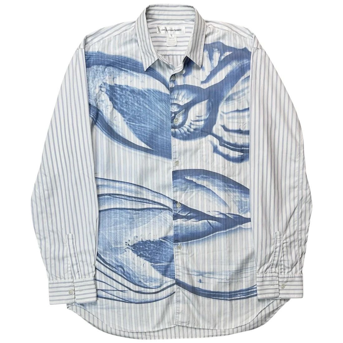 Comme des Garcons Comme des Garcons Shirt Airbrush Print Striped Shirt Size US M / EU 48-50 / 2 - 1 Thumbnail
