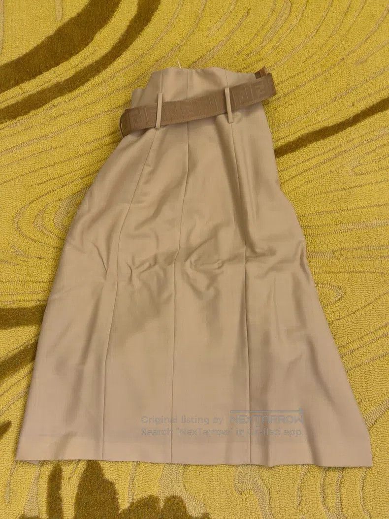Fendi Fendi Midi Skirts - Light Beige Size 24" / US 00 / IT 34 - 7 Thumbnail