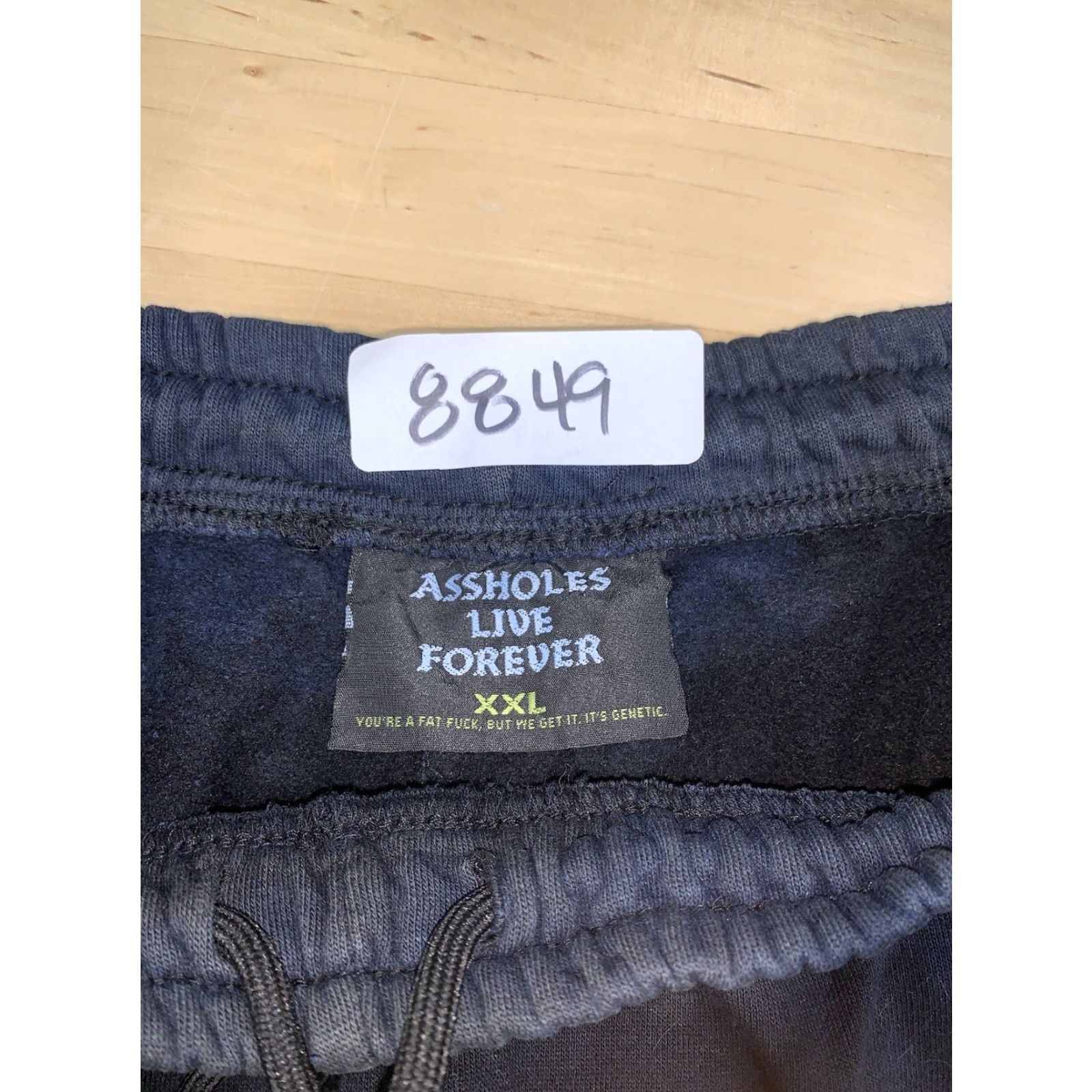 Olive A**holes Live Forever Sweatpants Adults 2XL Tie Dye Drawstring Casual Size US 39 - 3 Thumbnail