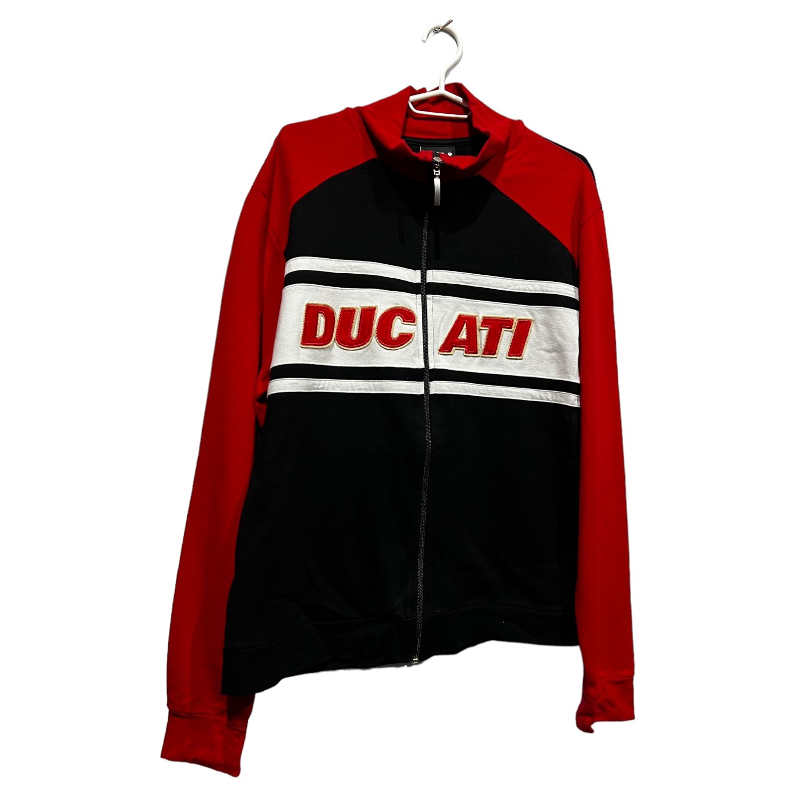 Pre-owned Ducati Racing Track Jacket Sport Size Xl In Red