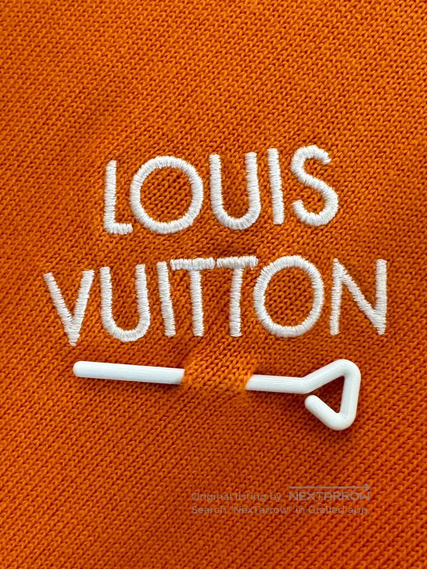 Louis Vuitton Louis Vuitton Orange Embroidered Logo Men's Tee. Size US M / EU 48-50 / 2 - 4 Thumbnail