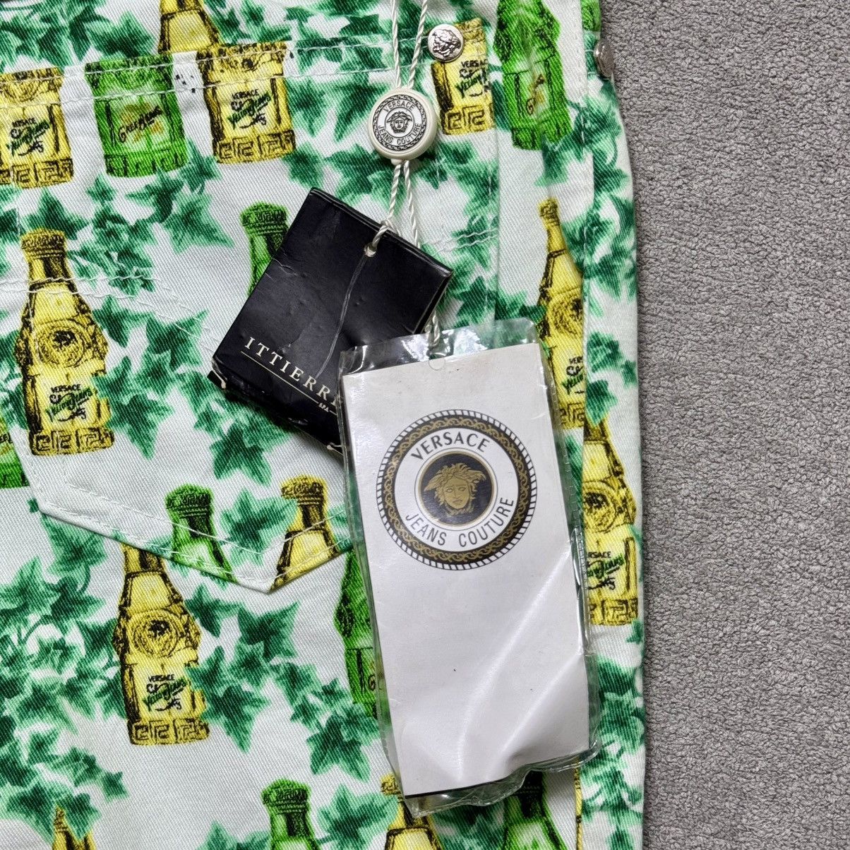 Versace × Versace Jeans Couture With Tag 1990s Versace Jeans Couture Perfume Bottle Print Size 28" / US 6 / IT 42 - 8 Thumbnail