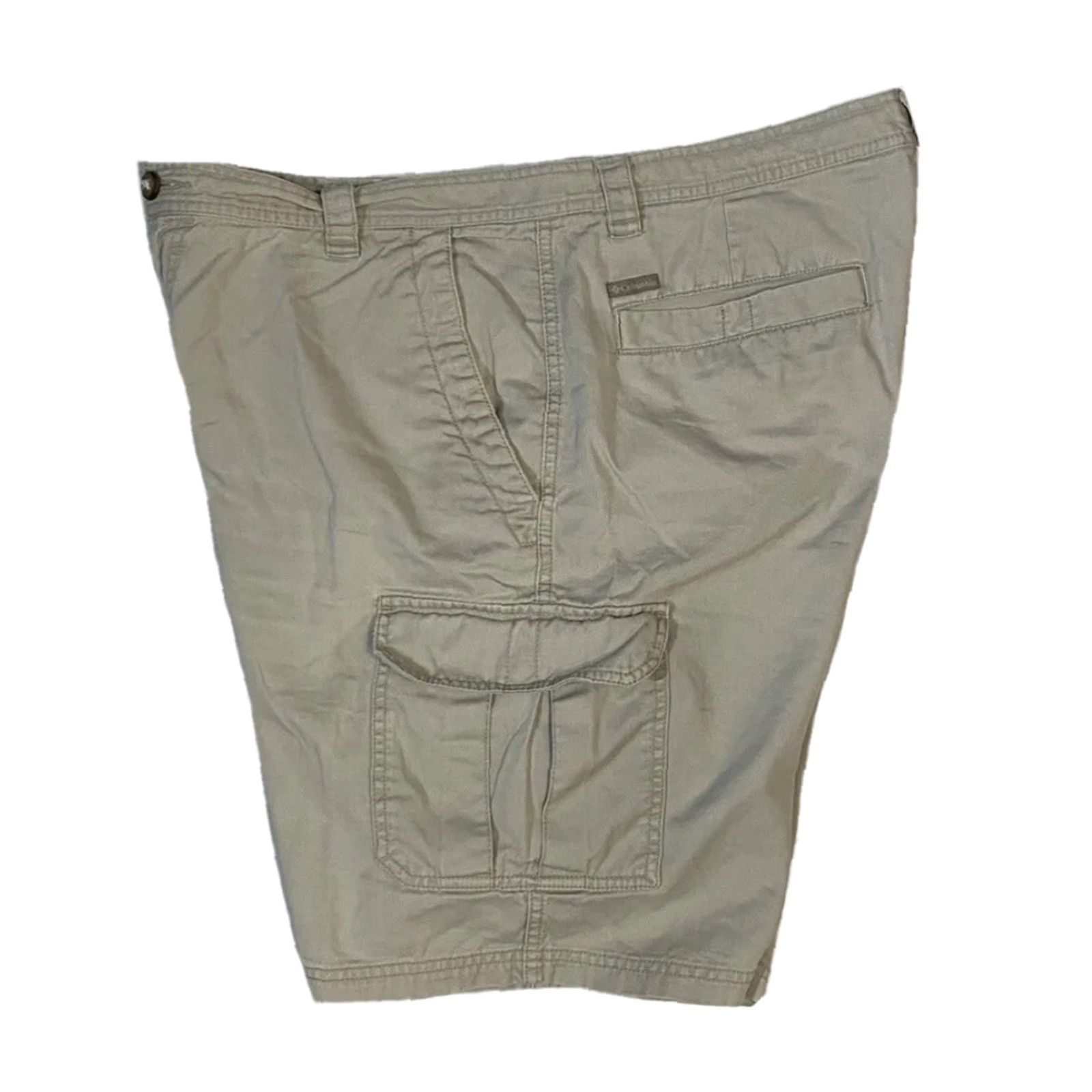 Vintage Columbia Mens Cargo Shorts Beige Kahki Tan Light Wash Size 38x10 Cargo Shorts Beige Kahki Tan Light Wash Regular Mens Size US 38 / EU 54 - 3 Thumbnail